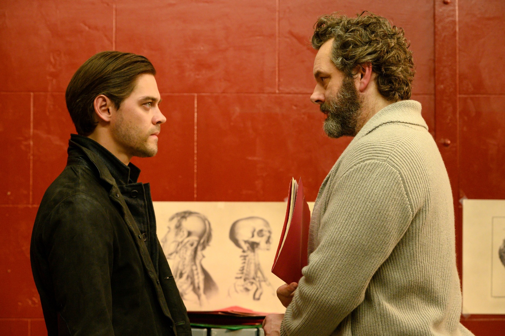 Tom Payne and Michael Sheen in Prodigal Son