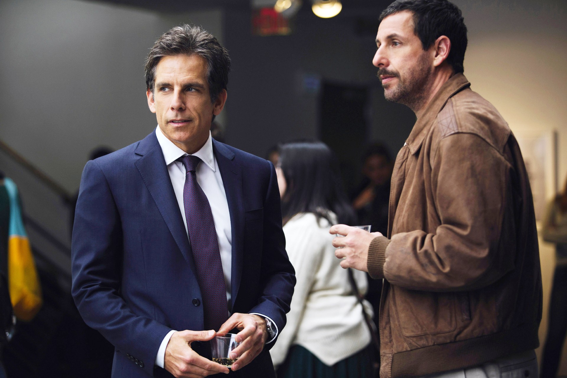 Ben Stiller and Adam Sandler in The Meyerowitz Stories