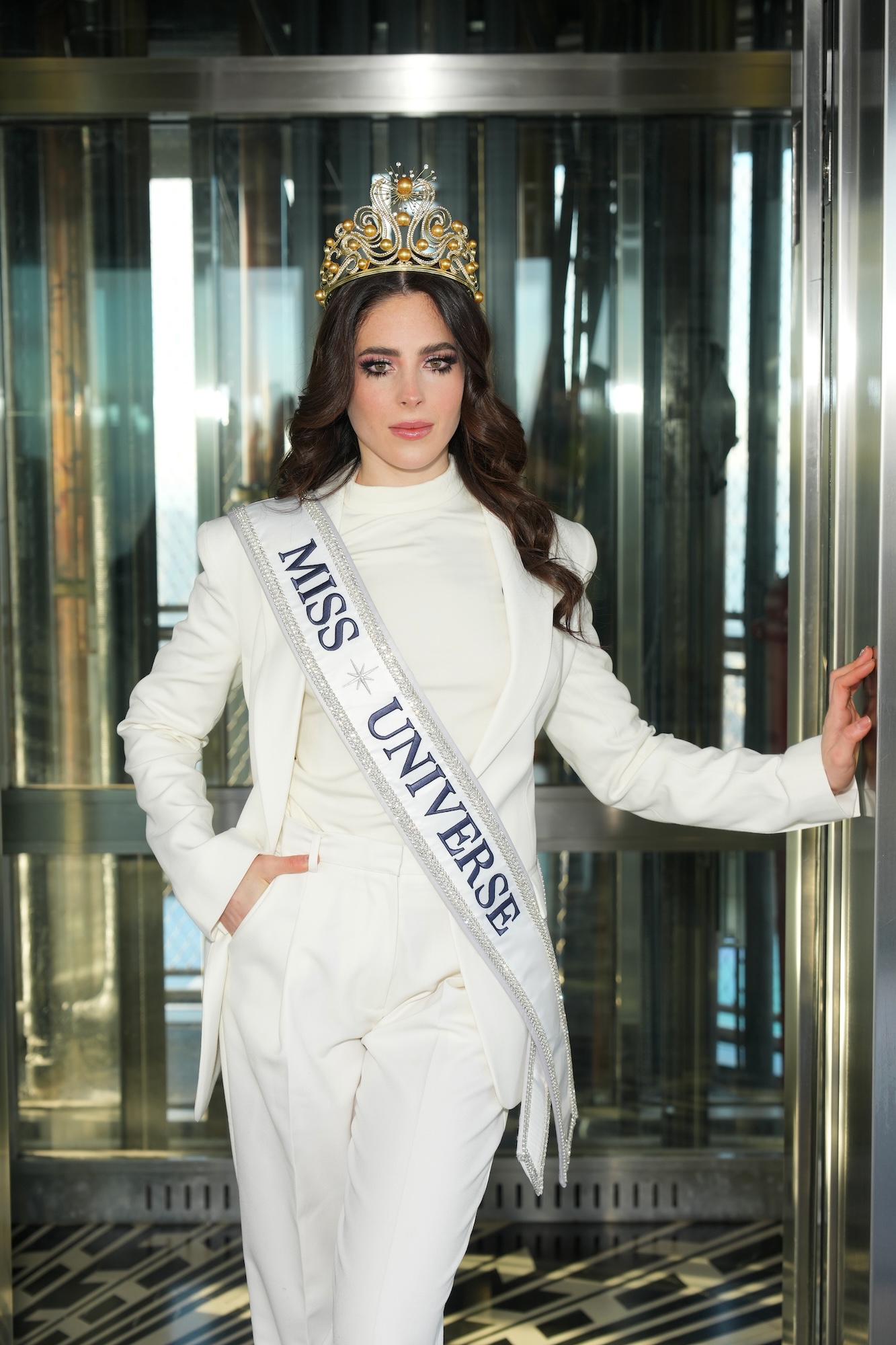 Miss Universe Fatima Bosch Collapses on Parade Float