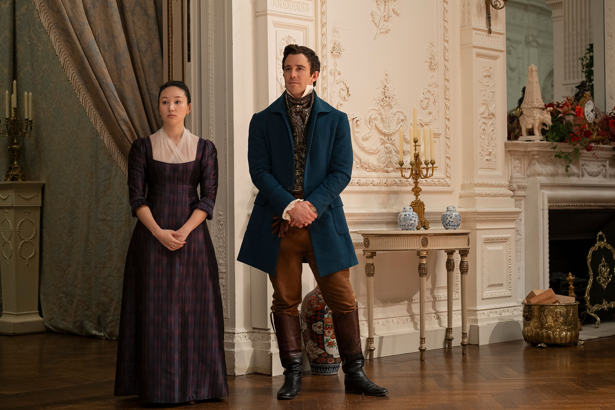 Yerin Ha and Luke Thompson Bridgerton