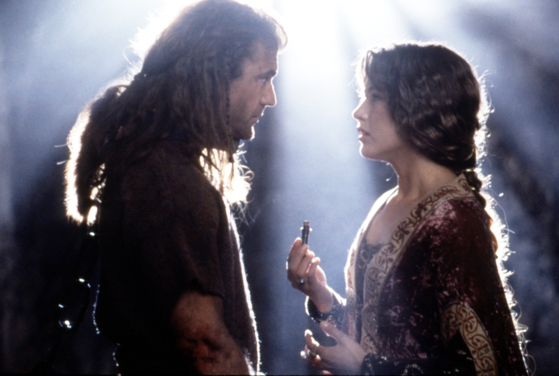 Mel Gibson and Sophie Marceau in Braveheart