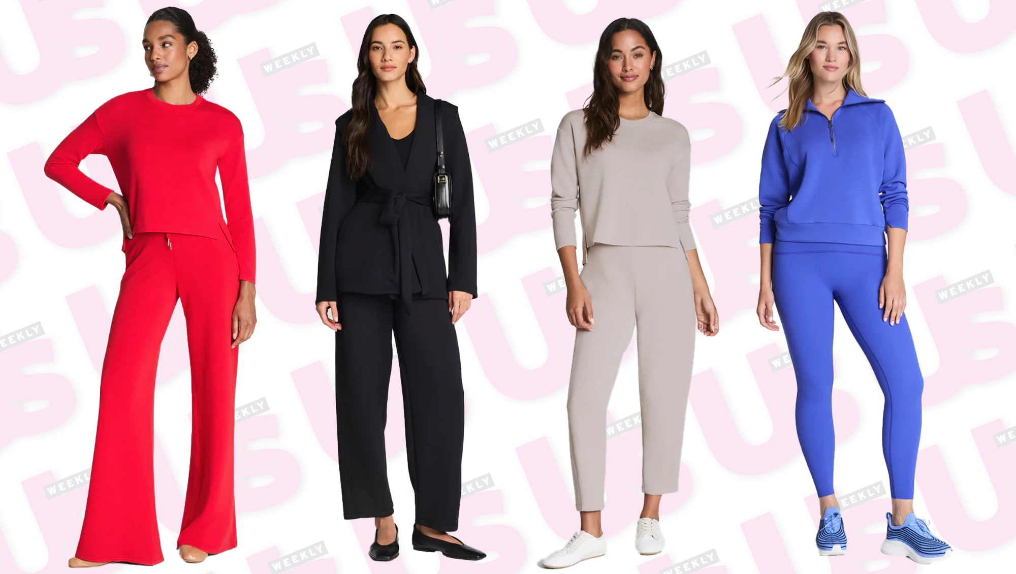 Red, Black, Beige and Purple Matching Sets from Spanx