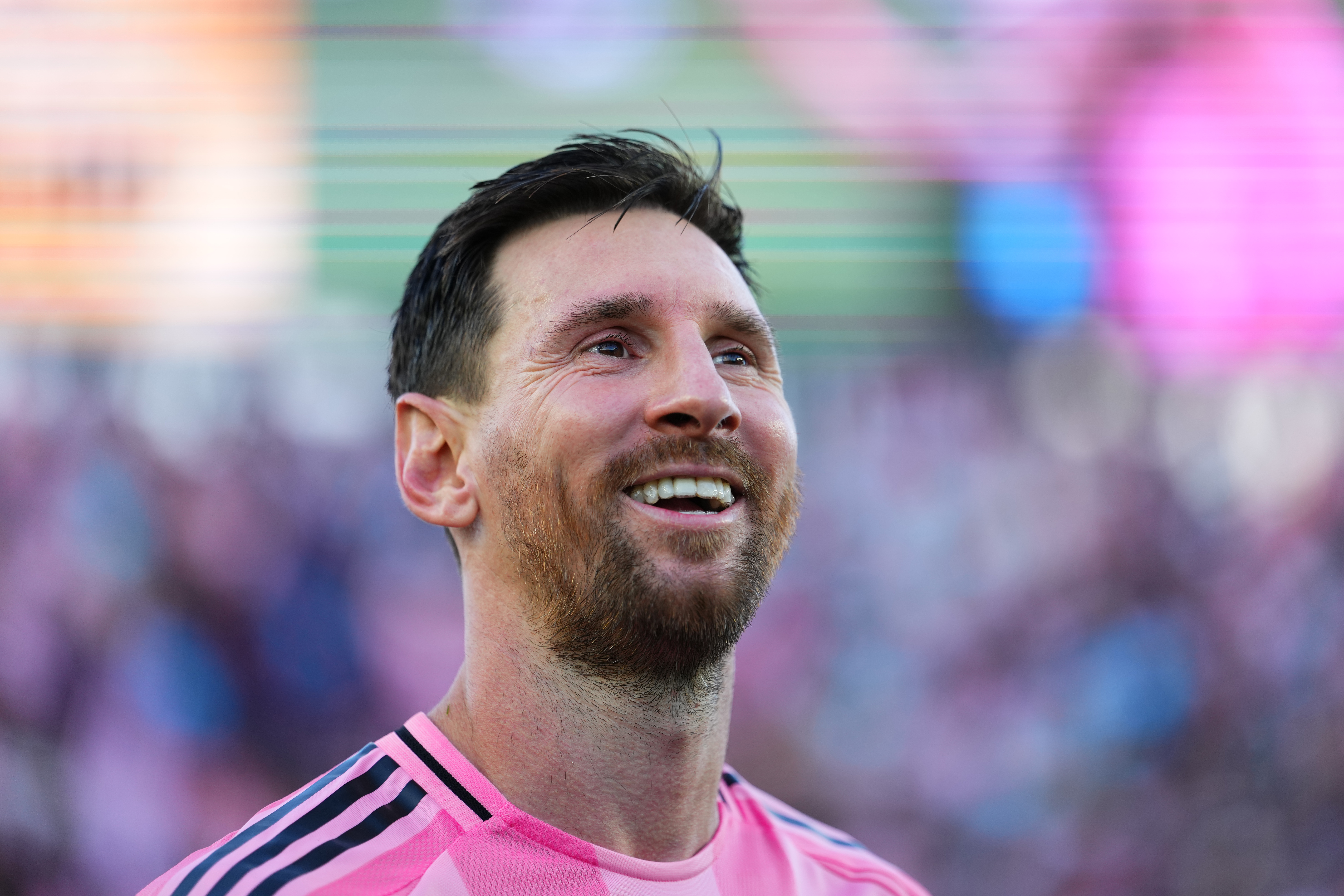 2250408230 Fans Tackle Lionel Messi During Inter Miami’s Friendly Match vs. Independiente del Valle
