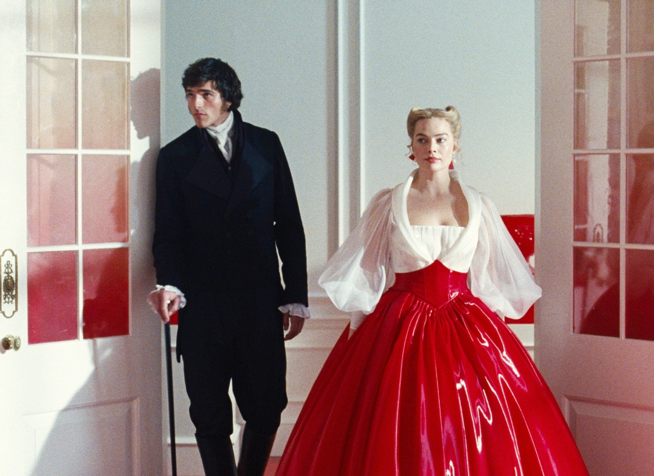 Jacob Elordi and Margot Robbie in Wuthering Heights