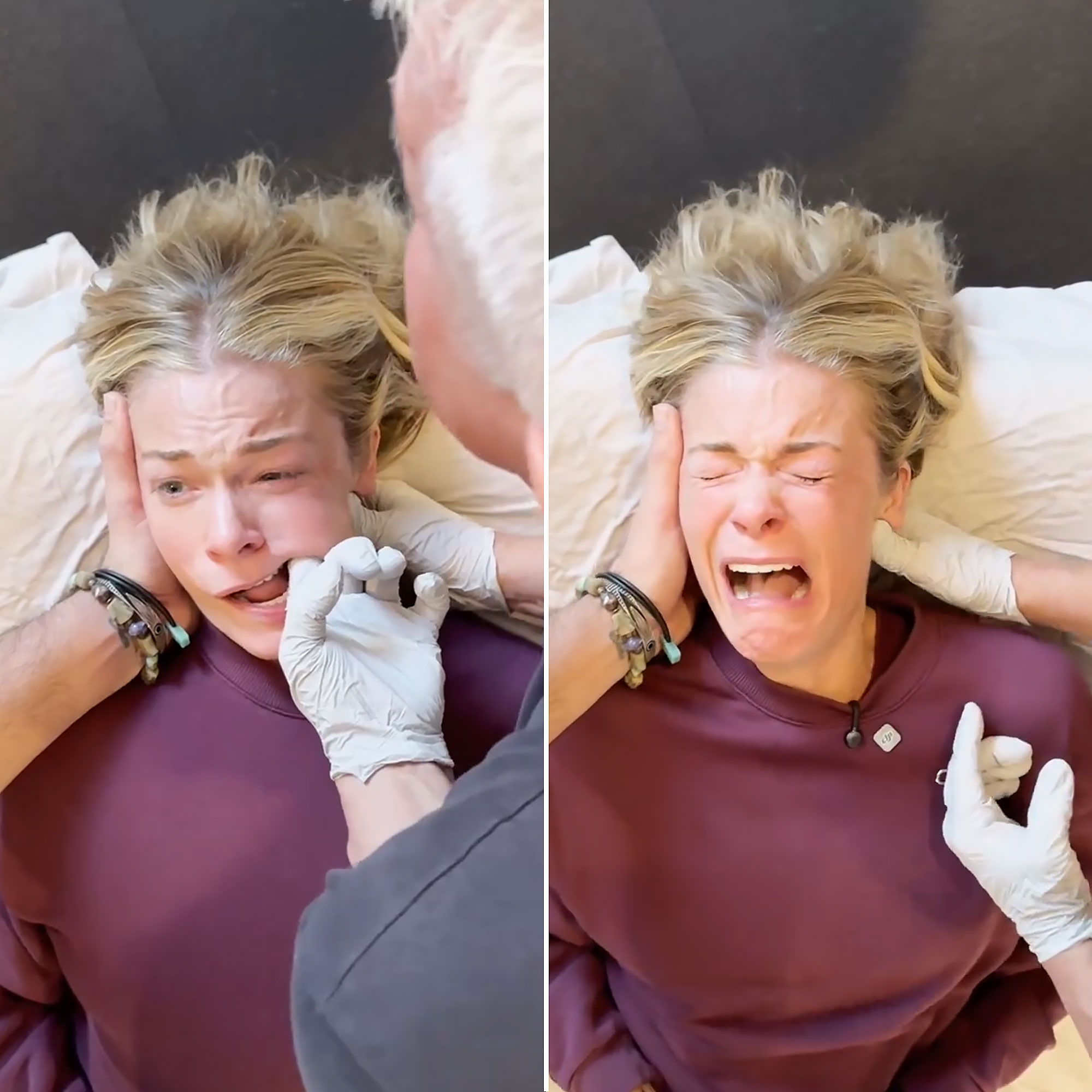Feature LeAnn Rimes Breaks Down in Tears After Experiencing a Deep Jaw Release