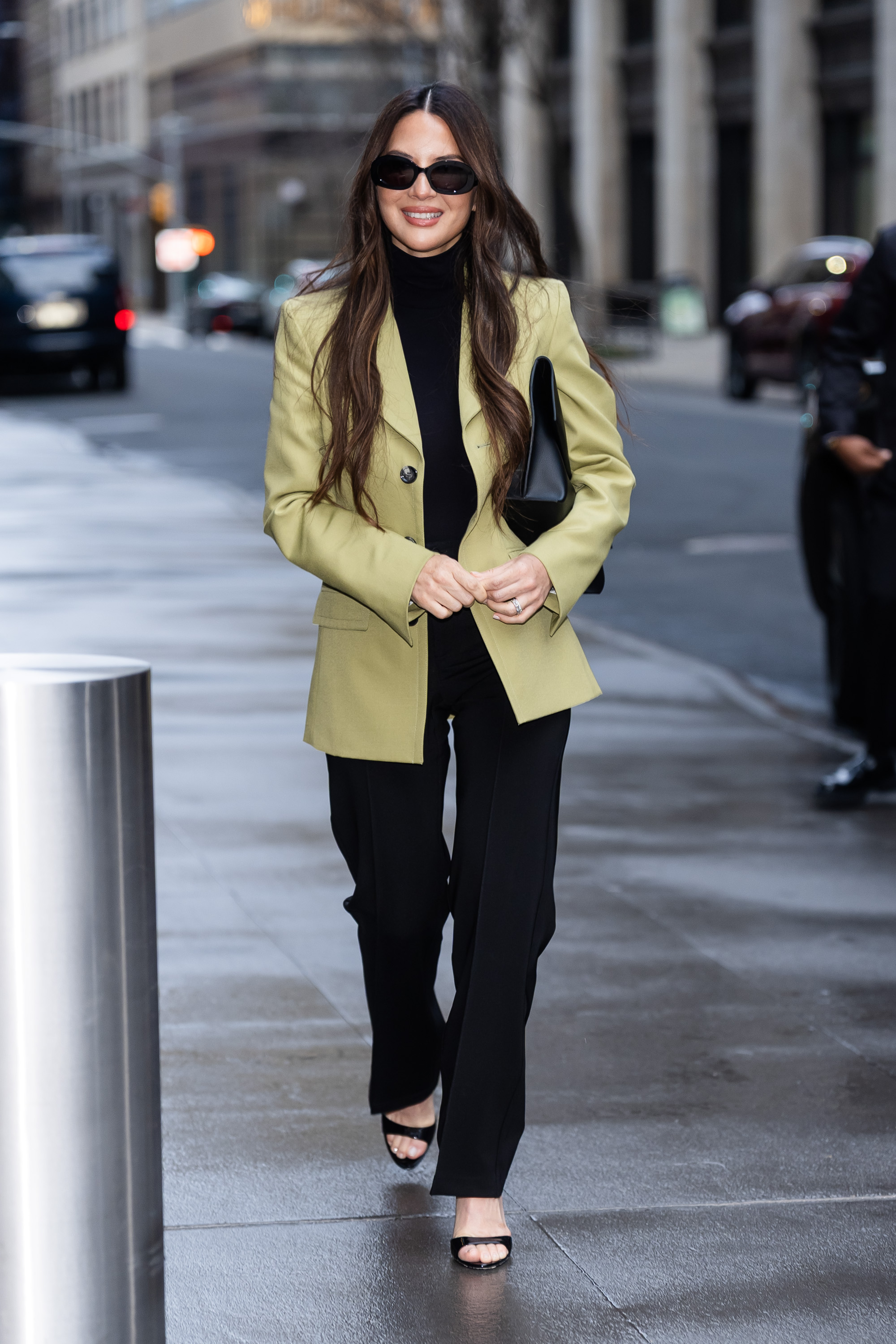 Olivia Munn is seen in Hudson Square on March 30, 2026 in New York City.