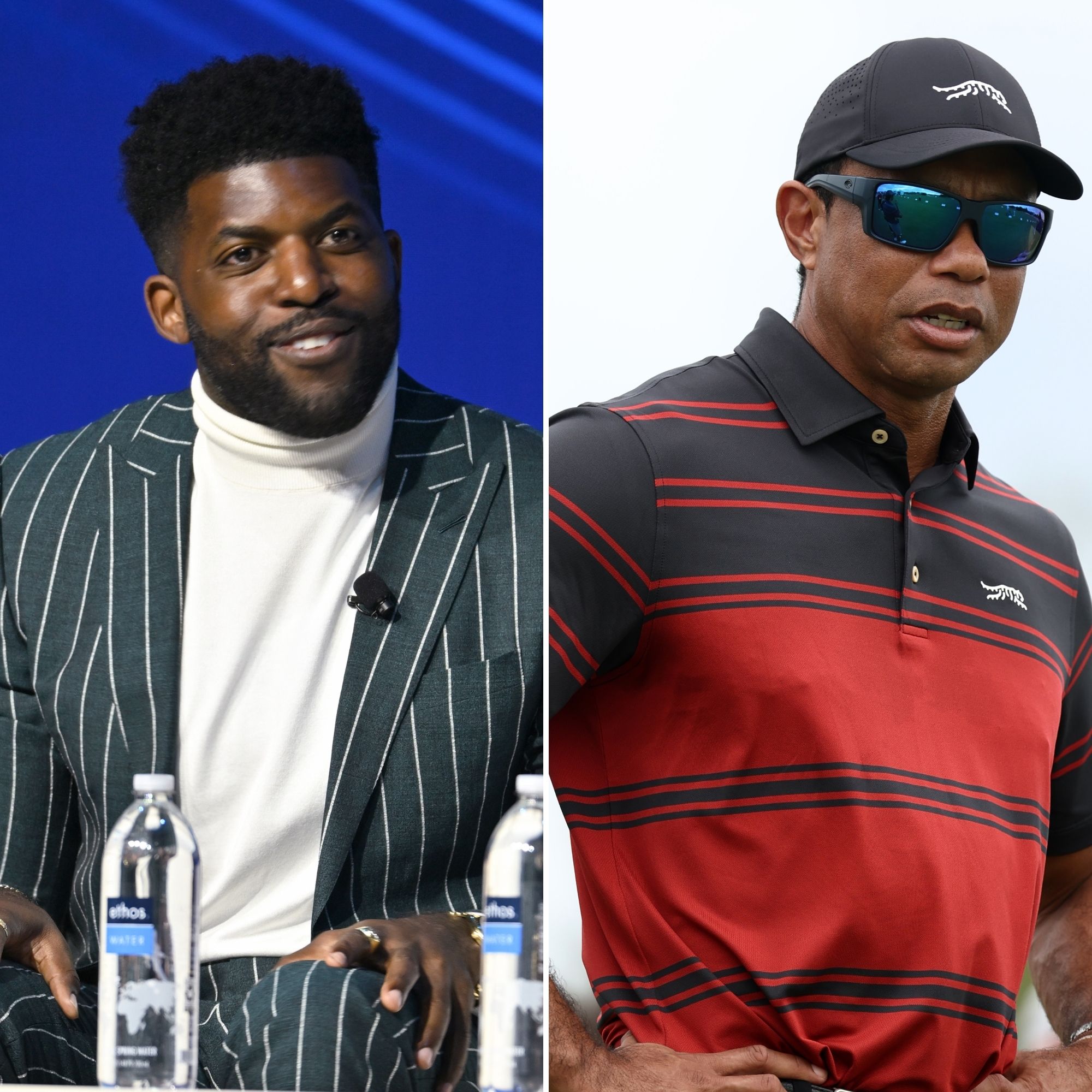 NFL Star Emmanuel Acho Rips Tiger Woods for DUI Arrest GettyImages-2267105095 GettyImages-2250554635