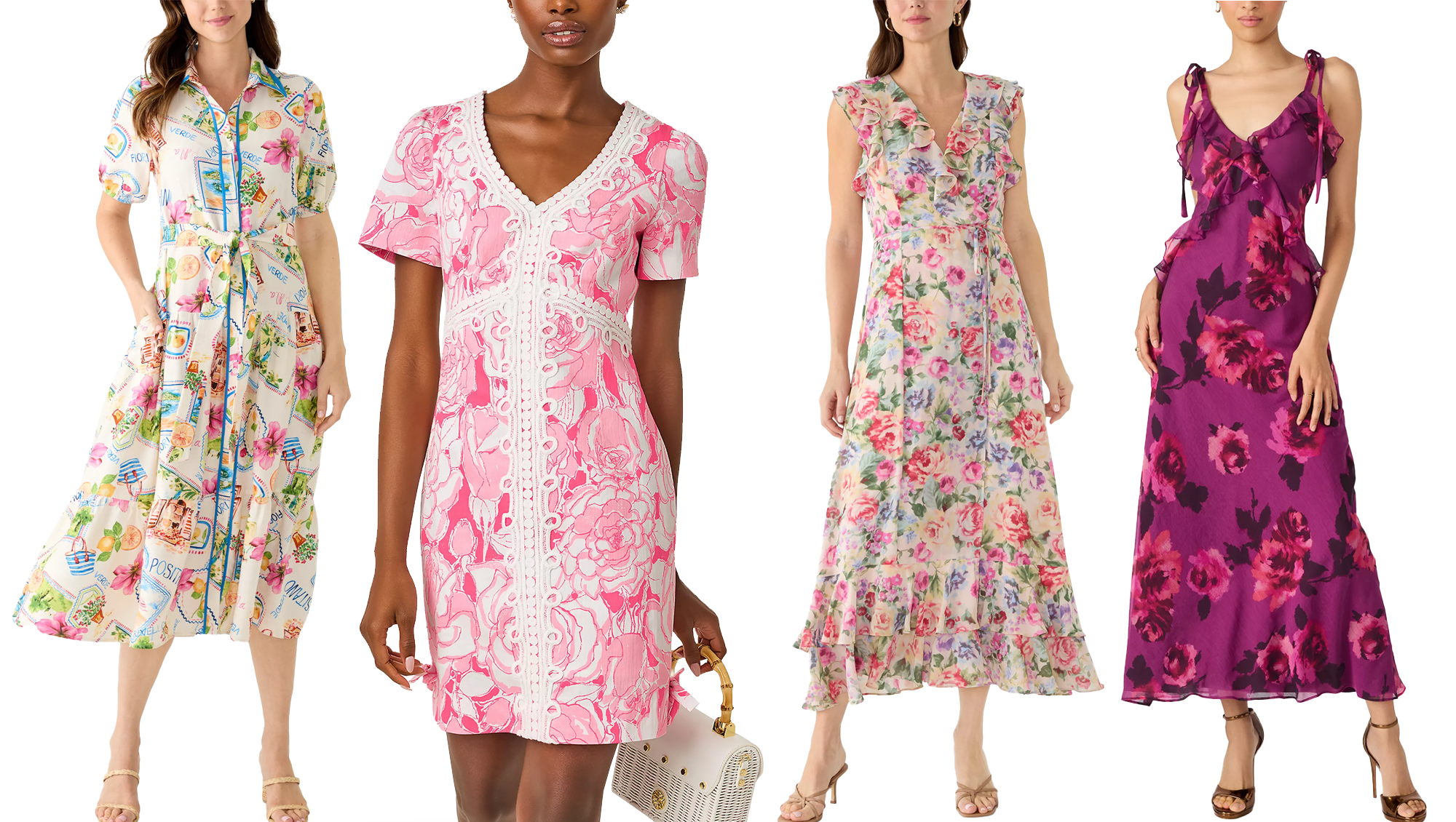 Four Belk Colorful Dresses for Spring