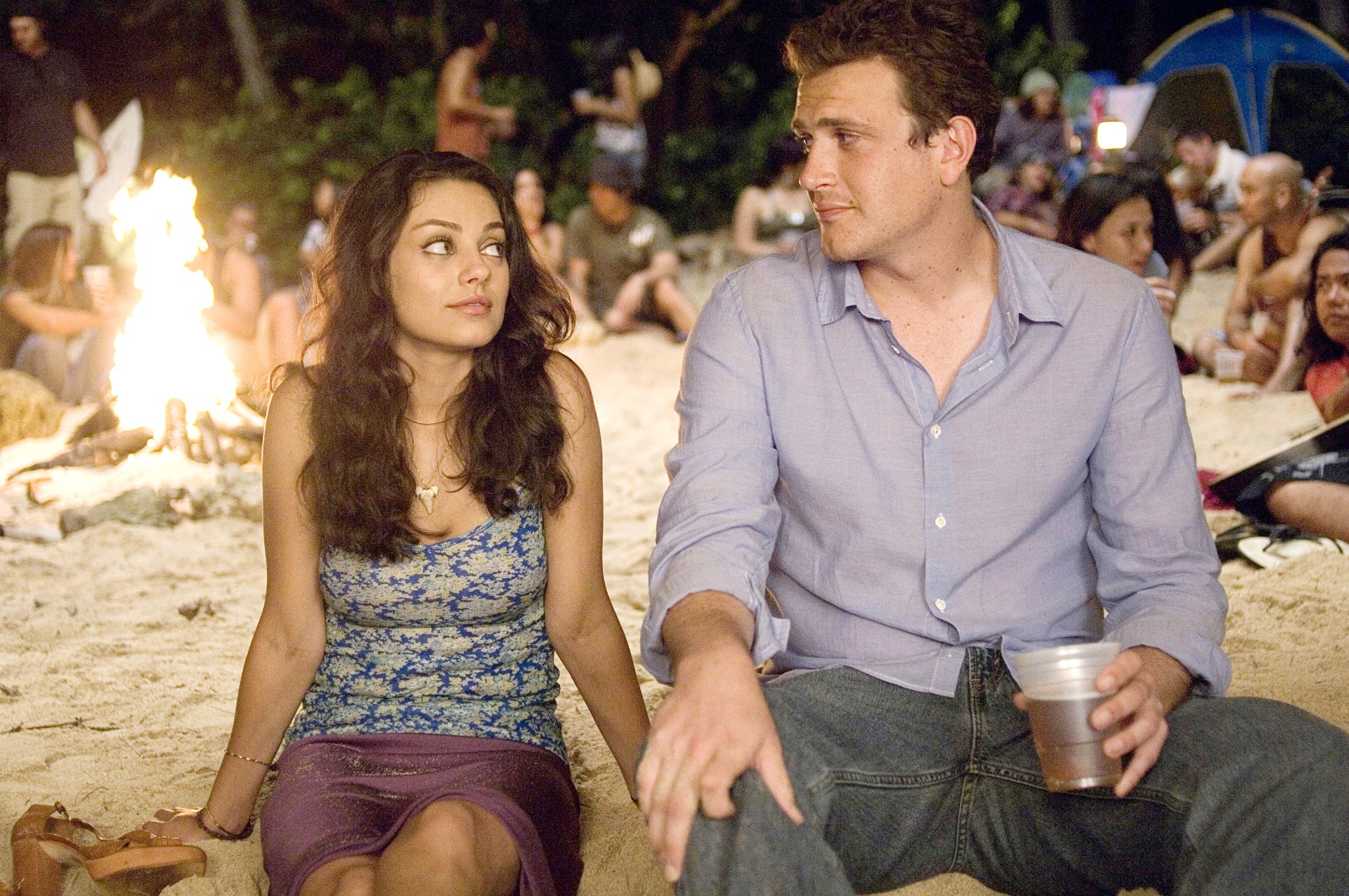 Mila Kunis and Jason Segel in Forgetting Sarah Marshall