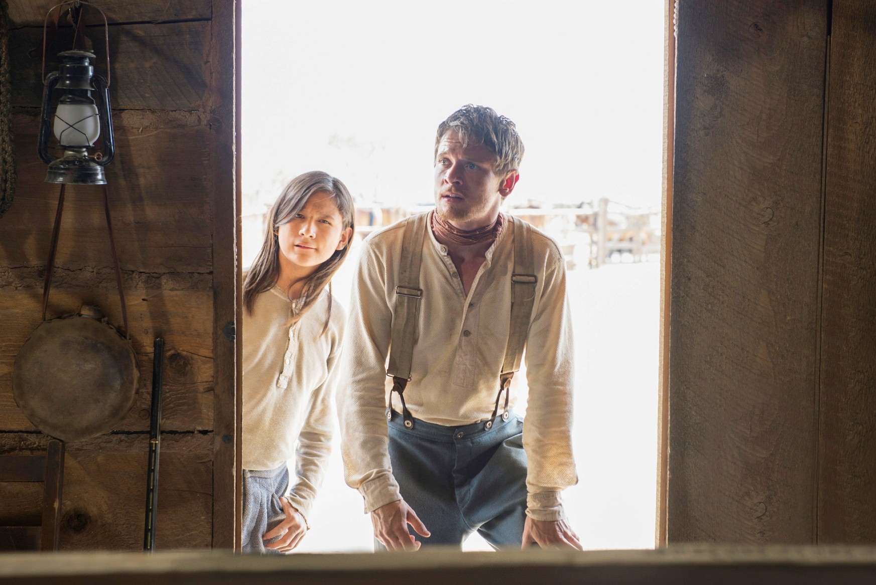 Samuel Marty and Jack O'Connell in Godless
