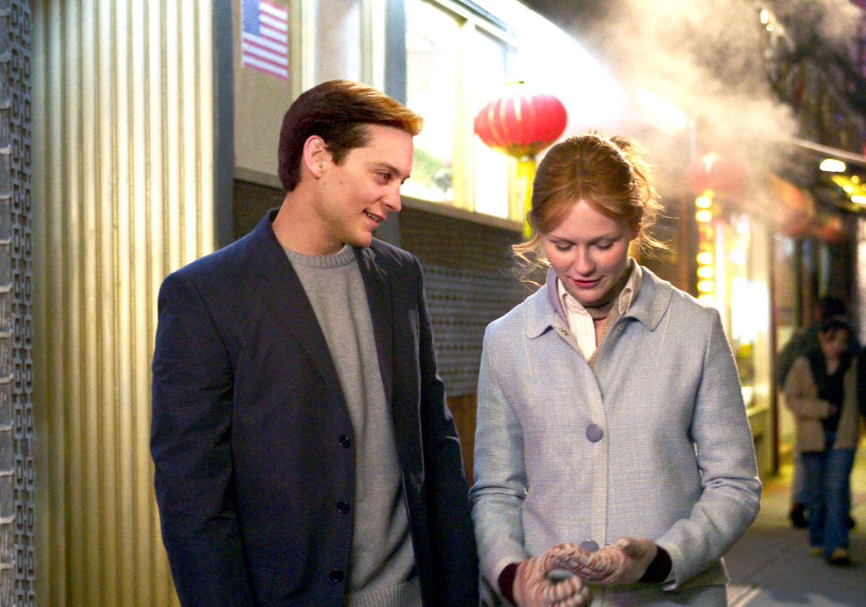 Tobey Maguire and Kirsten Dunst in Spider-Man 2