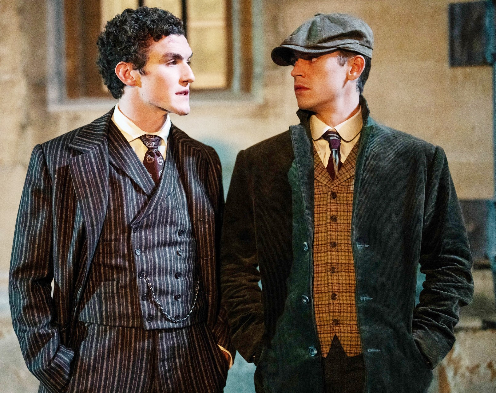 Donal Finn and Hero Fiennes Tiffin in Young Sherlock