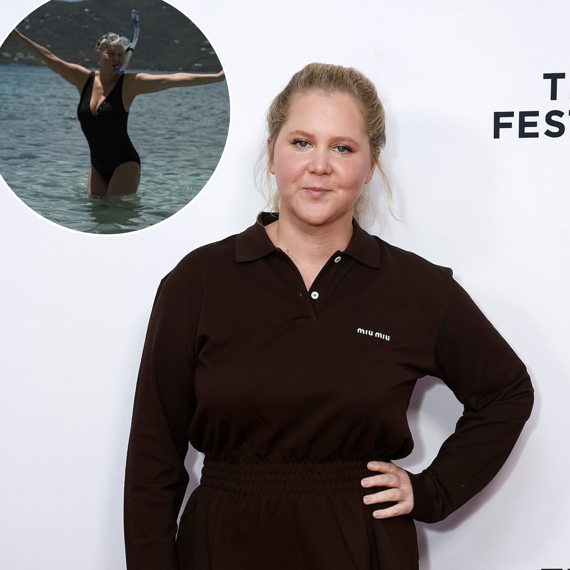 Amy Schumer Shows Off Her Chic Swimsuit Style in Timeless Black One-Piece on Vacation
