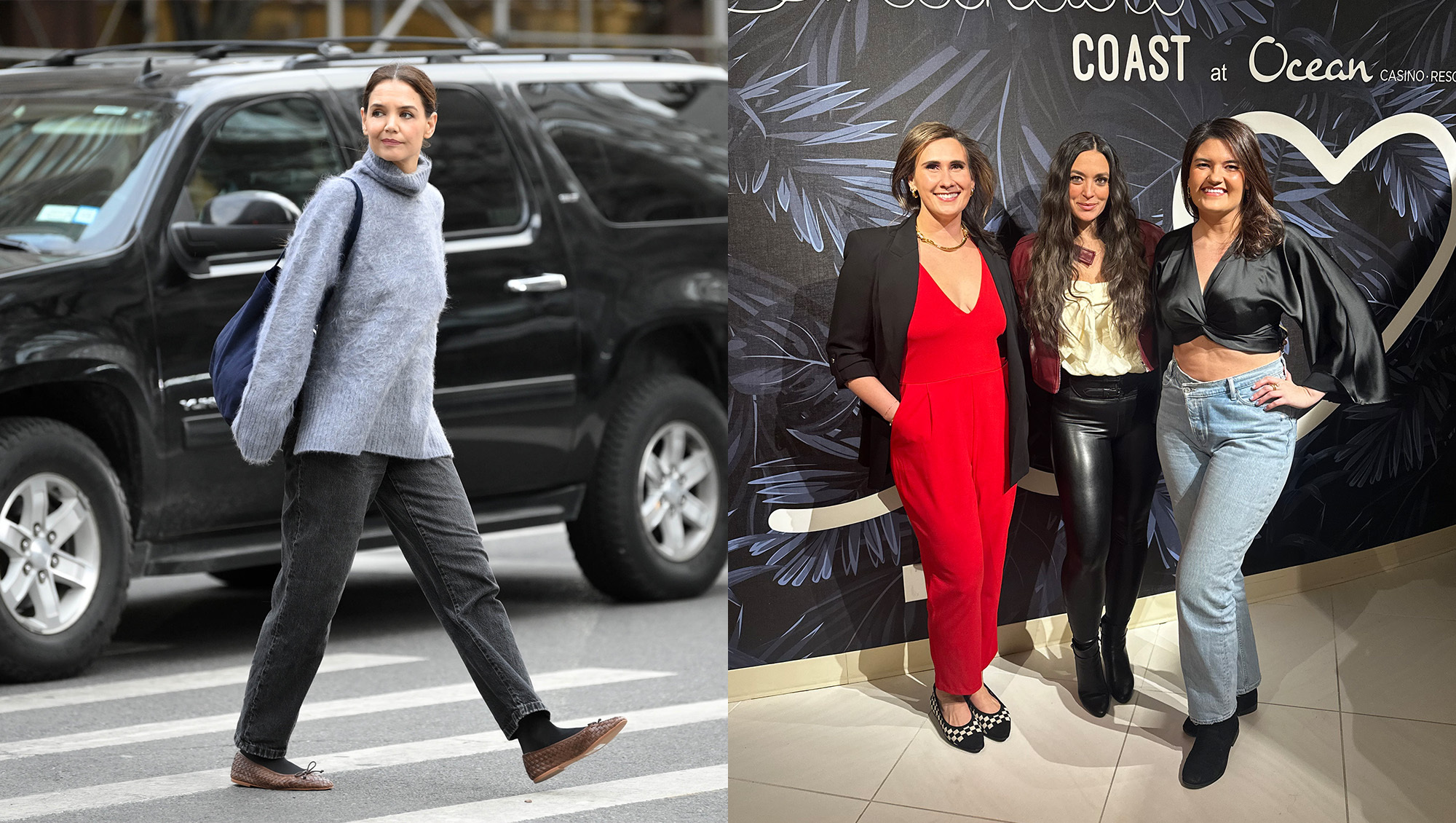 katie holmes ballet flats