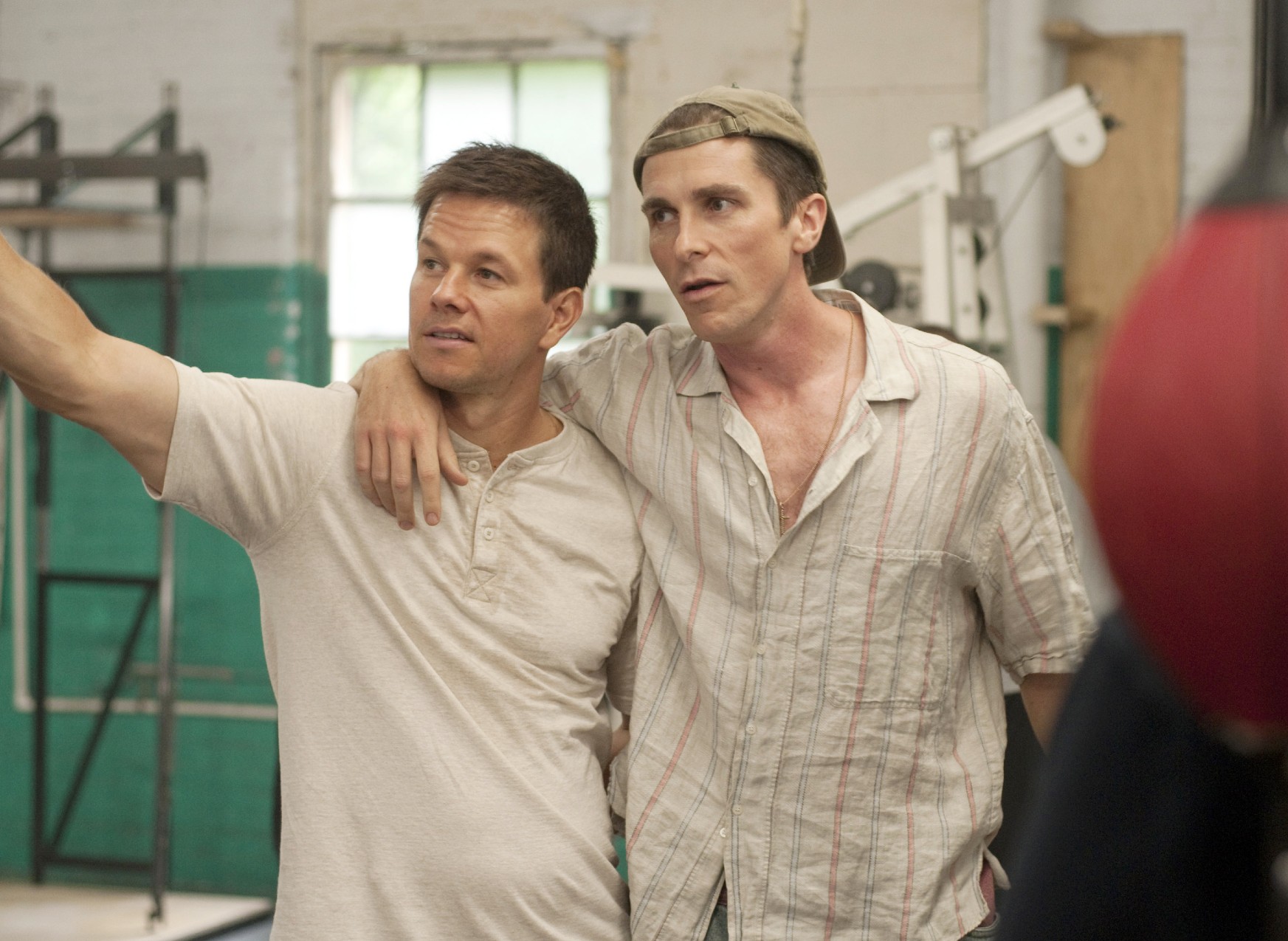 Mark Wahlberg and Christian Bale in The Fighter