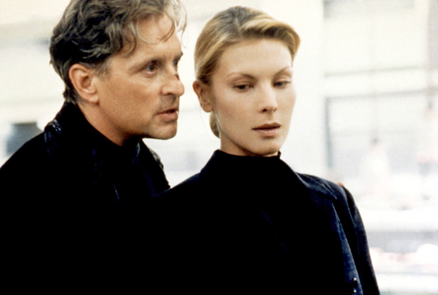 Michael Douglas and Deborah Unger in The Game