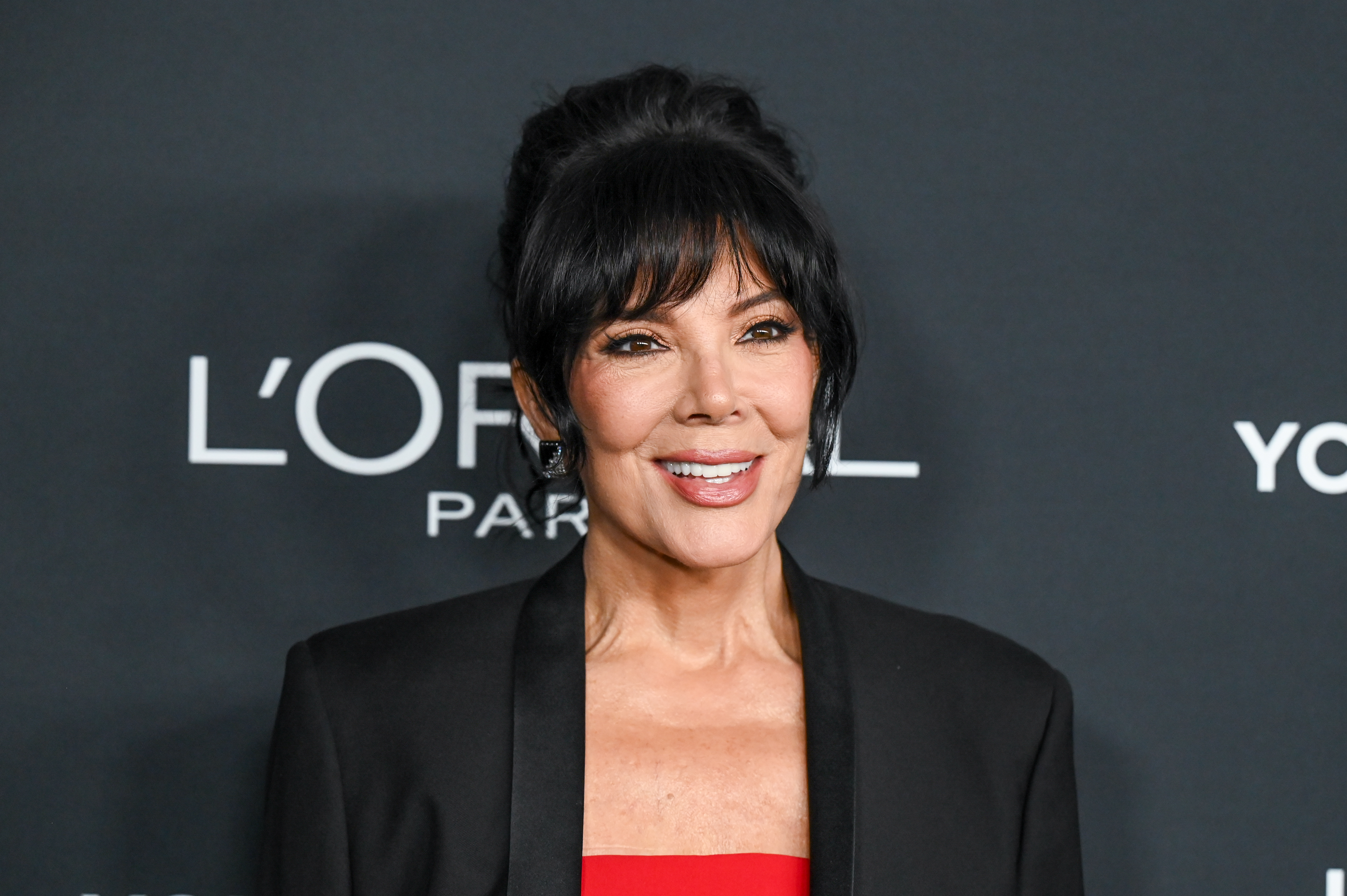 Kris Jenner at the 20th Anniversary of L'Oréal Paris Women of Worth held at the Academy Museum of Motion Pictures on December 02, 2025 in Los Angeles, California. (Photo by Gilbert Flores/Variety via Getty Images)