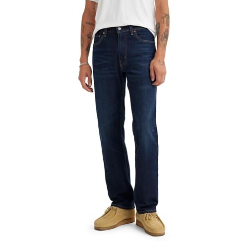 Levi&rsquo;s Men&rsquo;s 505 Regular Fit Jeans (Also Available in Big & Tall), Nail Loop Knot-Dark Indigo, 36W x 30L