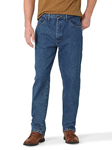Classic Relaxed Fit, Dark Stonewash, 34W x 32L