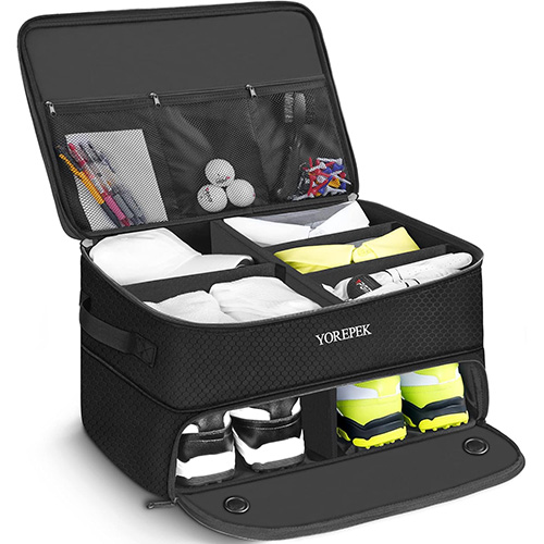 YOREPEK 2 LAYER GOLF TRUNK ORGANIZER