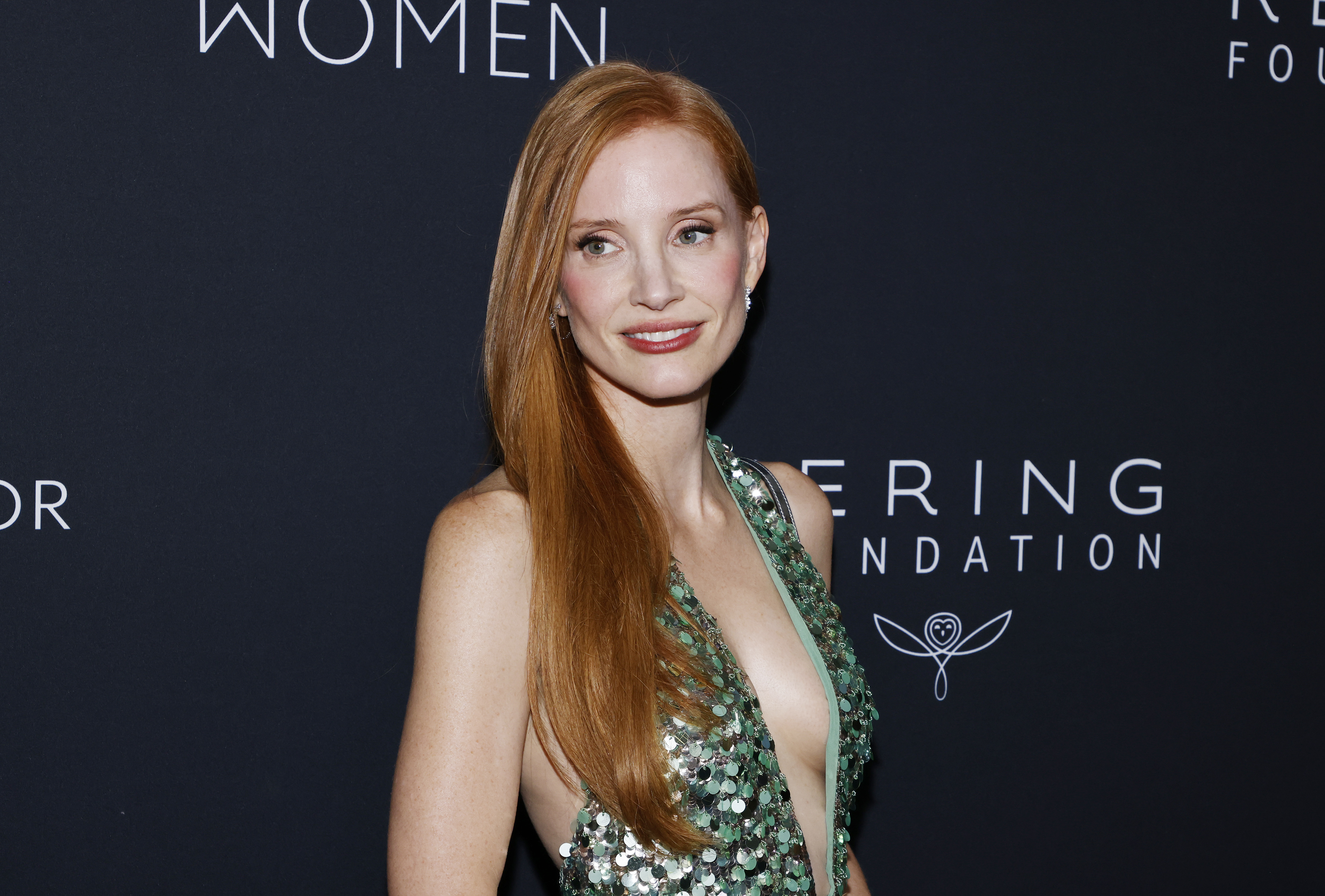 Jessica Chastain at Kering's 3rd Annual Caring For Women Dinner held at The Pool on September 9, 2024 in New York City. (Photo by Stephanie Augello/Variety via Getty Images)