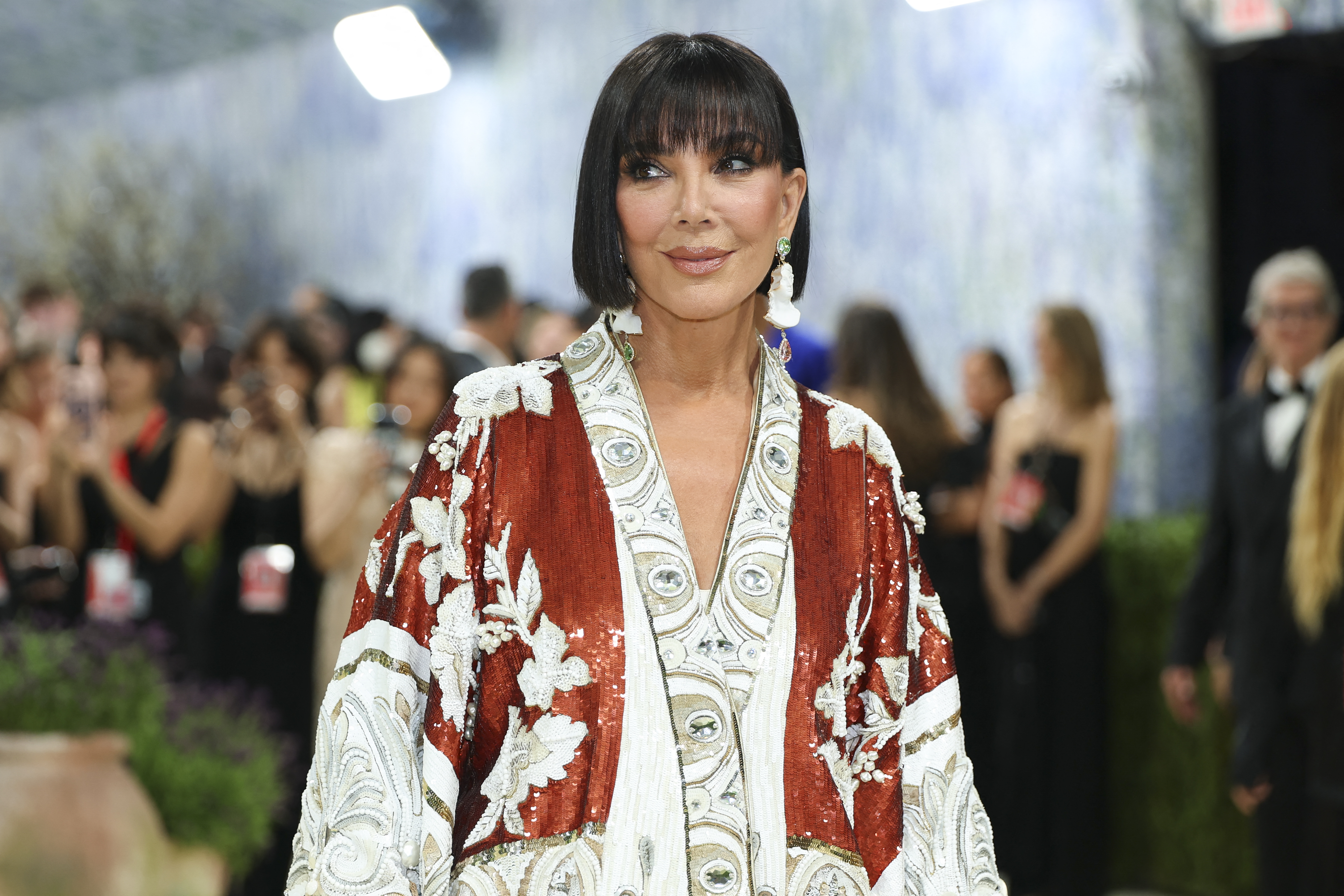US television personality Kris Jenner arrives for the 2026 Met Gala celebrating "Costume Art" at the Metropolitan Museum of Art, in New York, on May 4, 2026. (Photo by Angela Weiss / AFP via Getty Images)