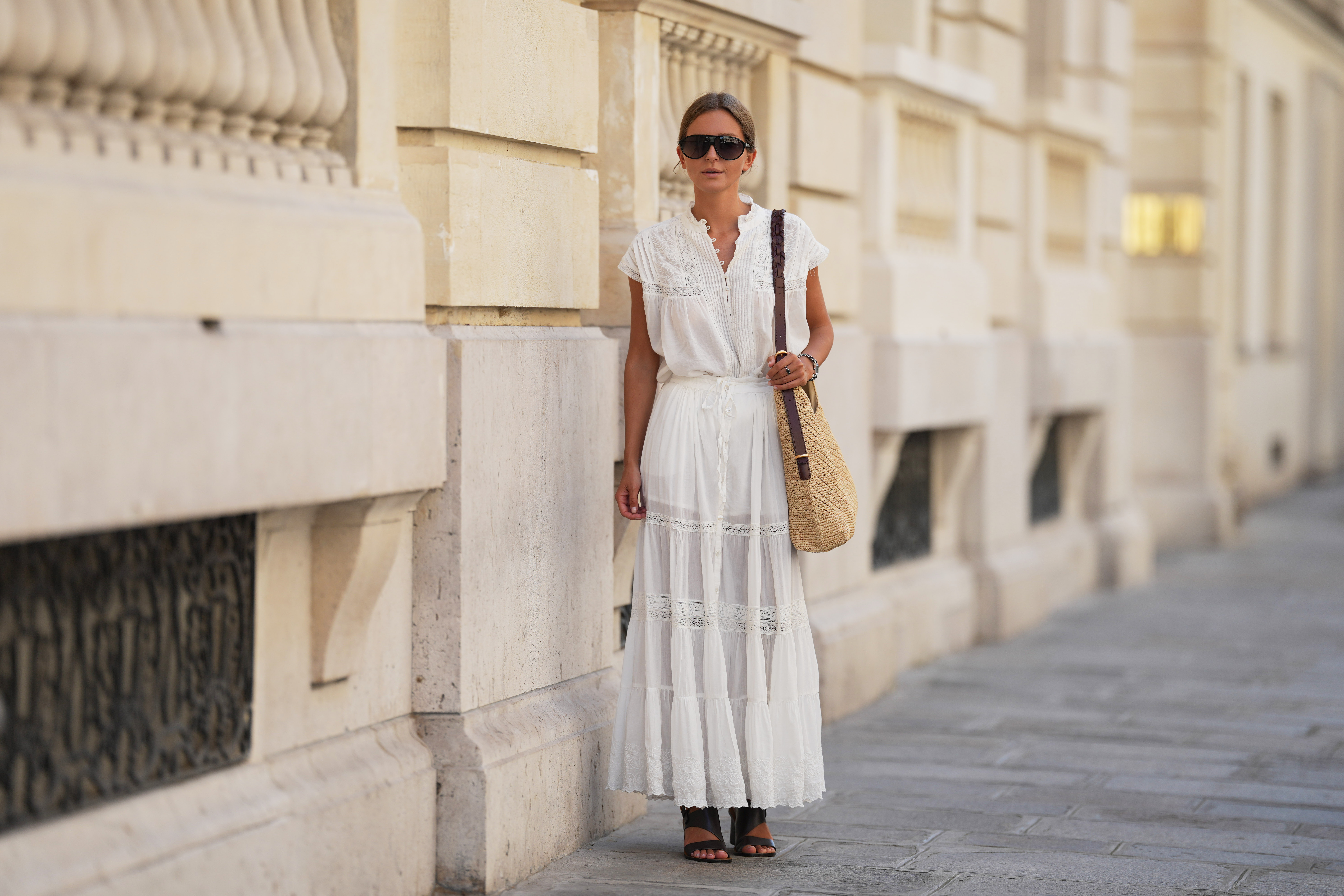white dress