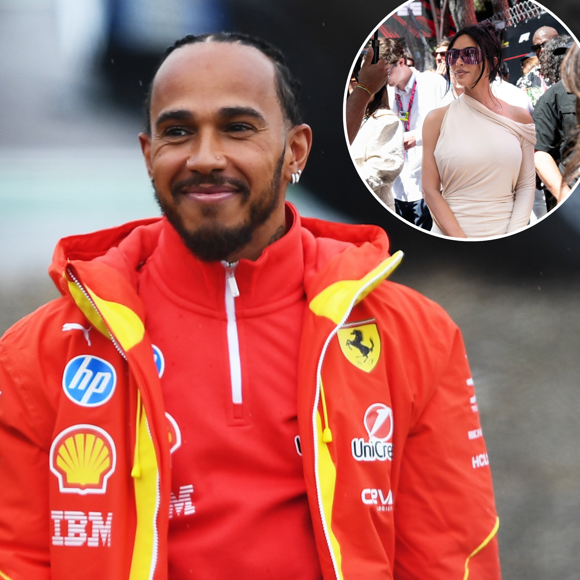 Lewis Hamilton Hugs Kim Kardashian at Monaco Grand Prix Day 2 After She Hard-Launched Romance