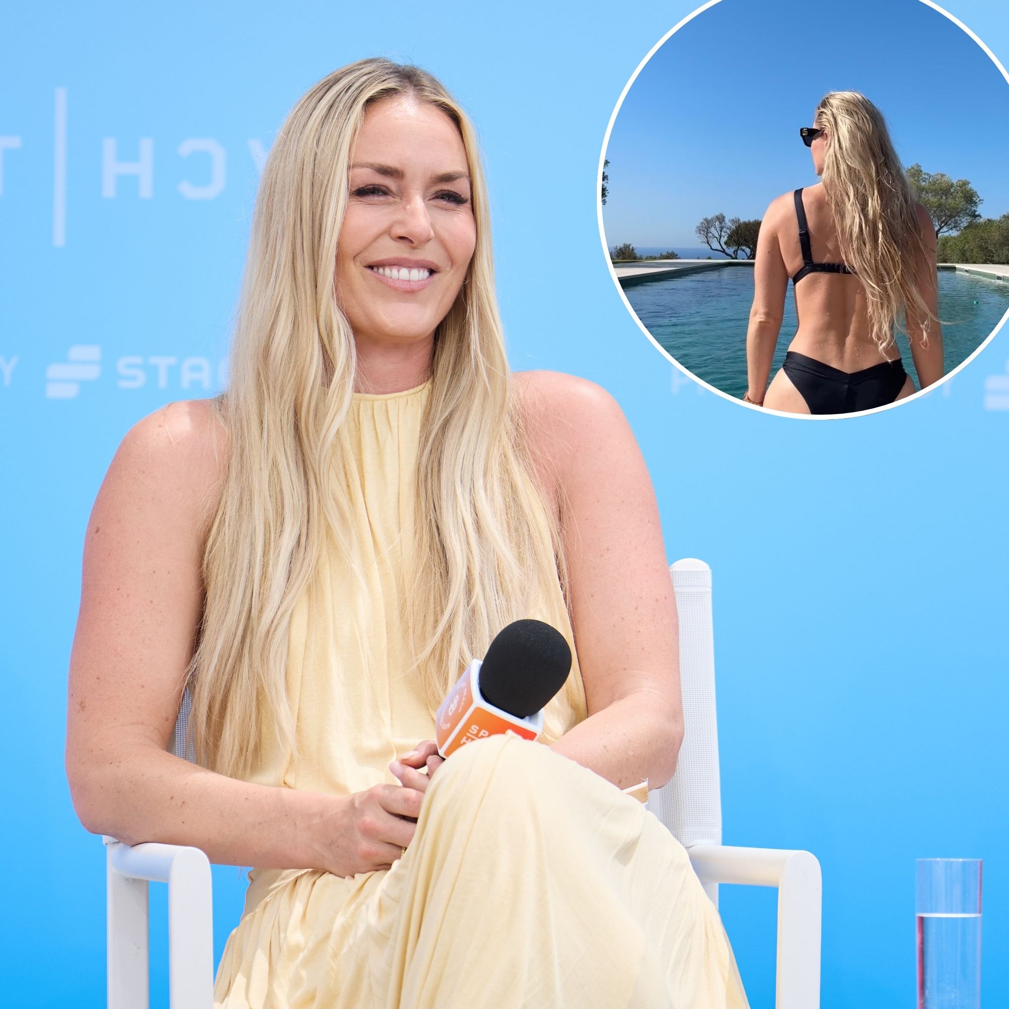 Lindsey Vonn Rocks a Black Bikini in Poolside Snap Amid Her Ongoing Leg Injury Recovery