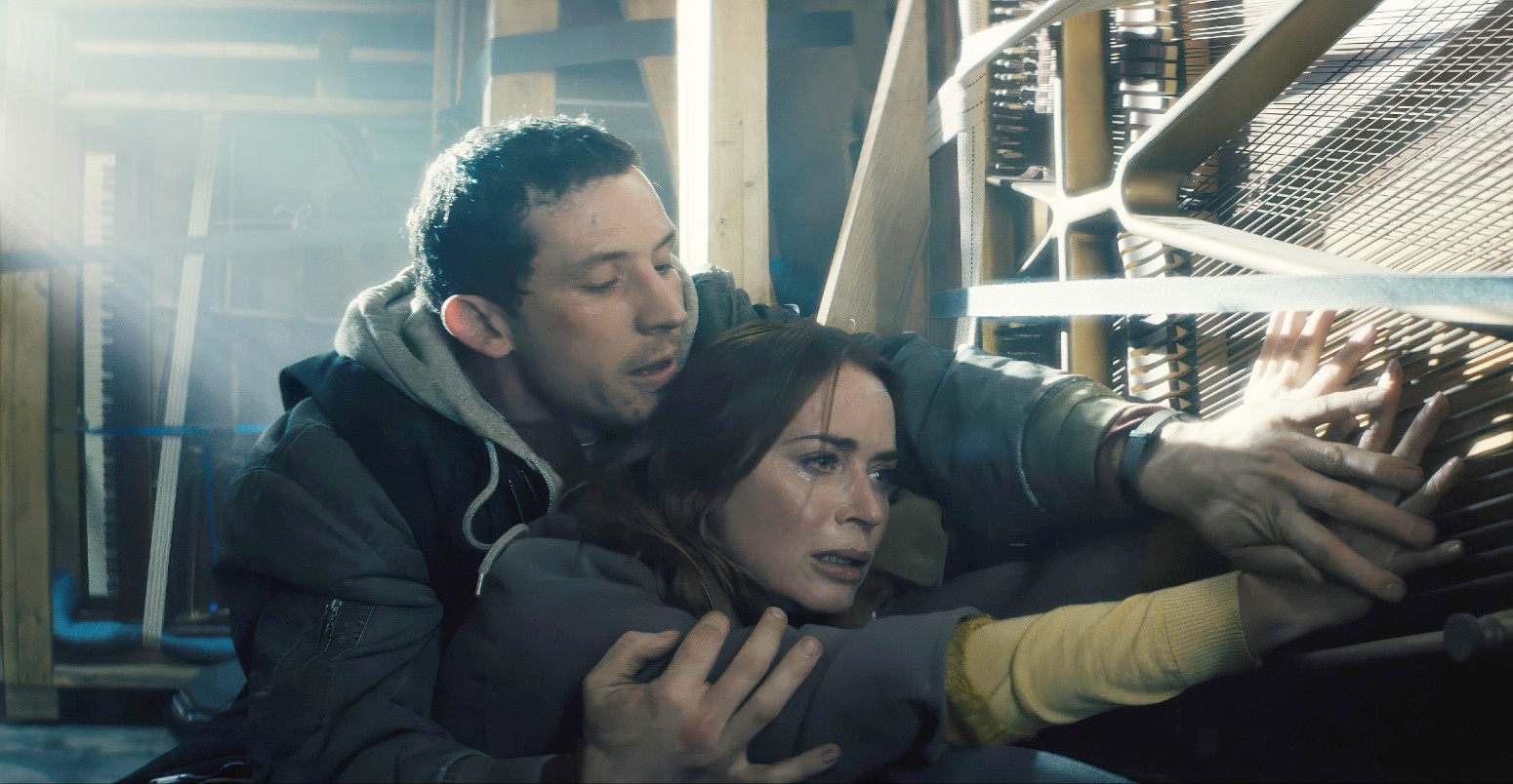 Josh O'Connor and Emily Blunt in Disclosure Day