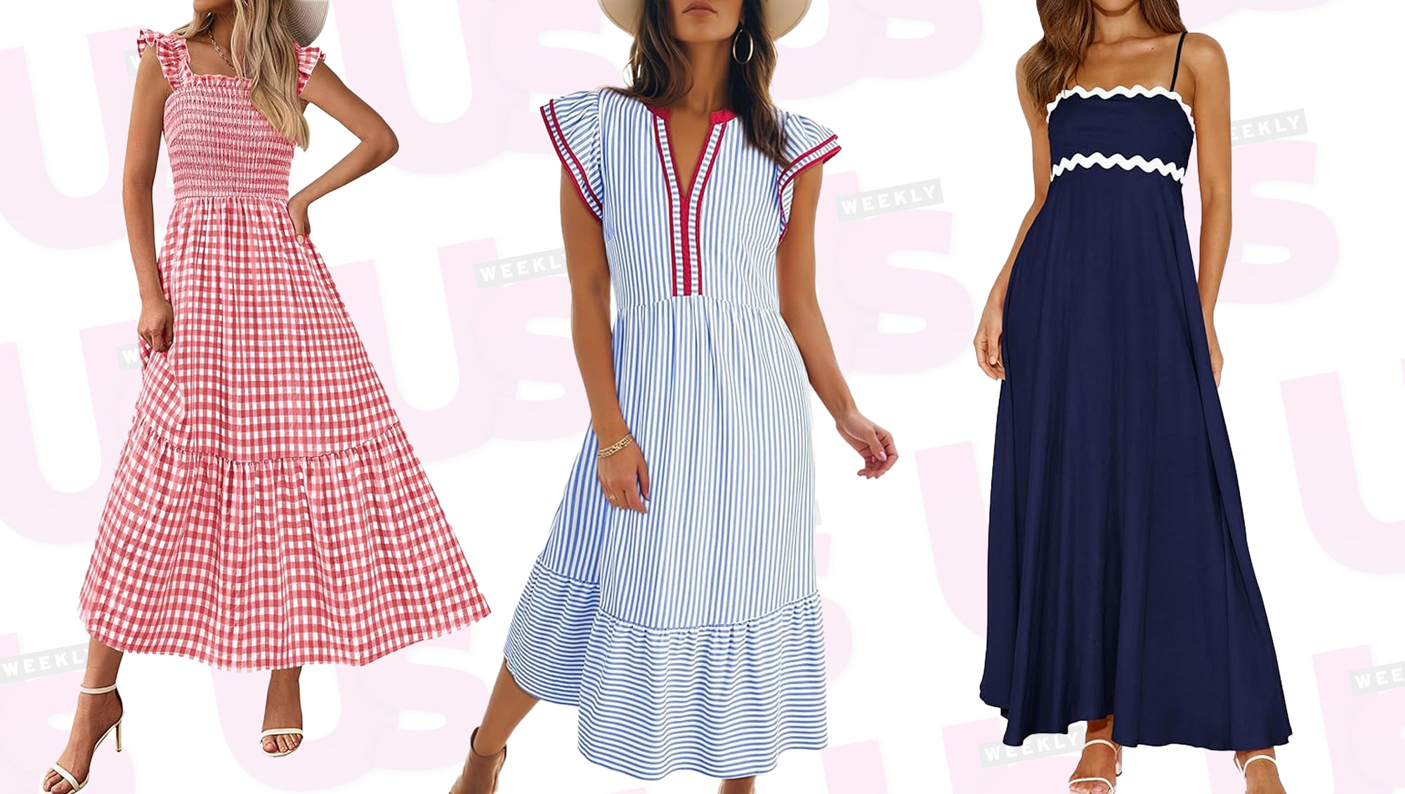 red white and blue fourth of July dresses