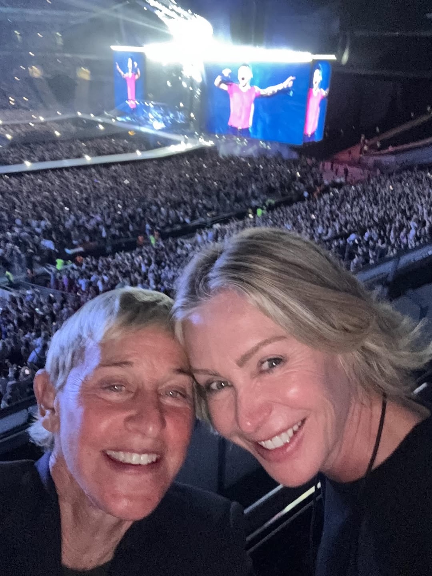Ellen DeGeneres Makes Rare Appearance With Wife in London