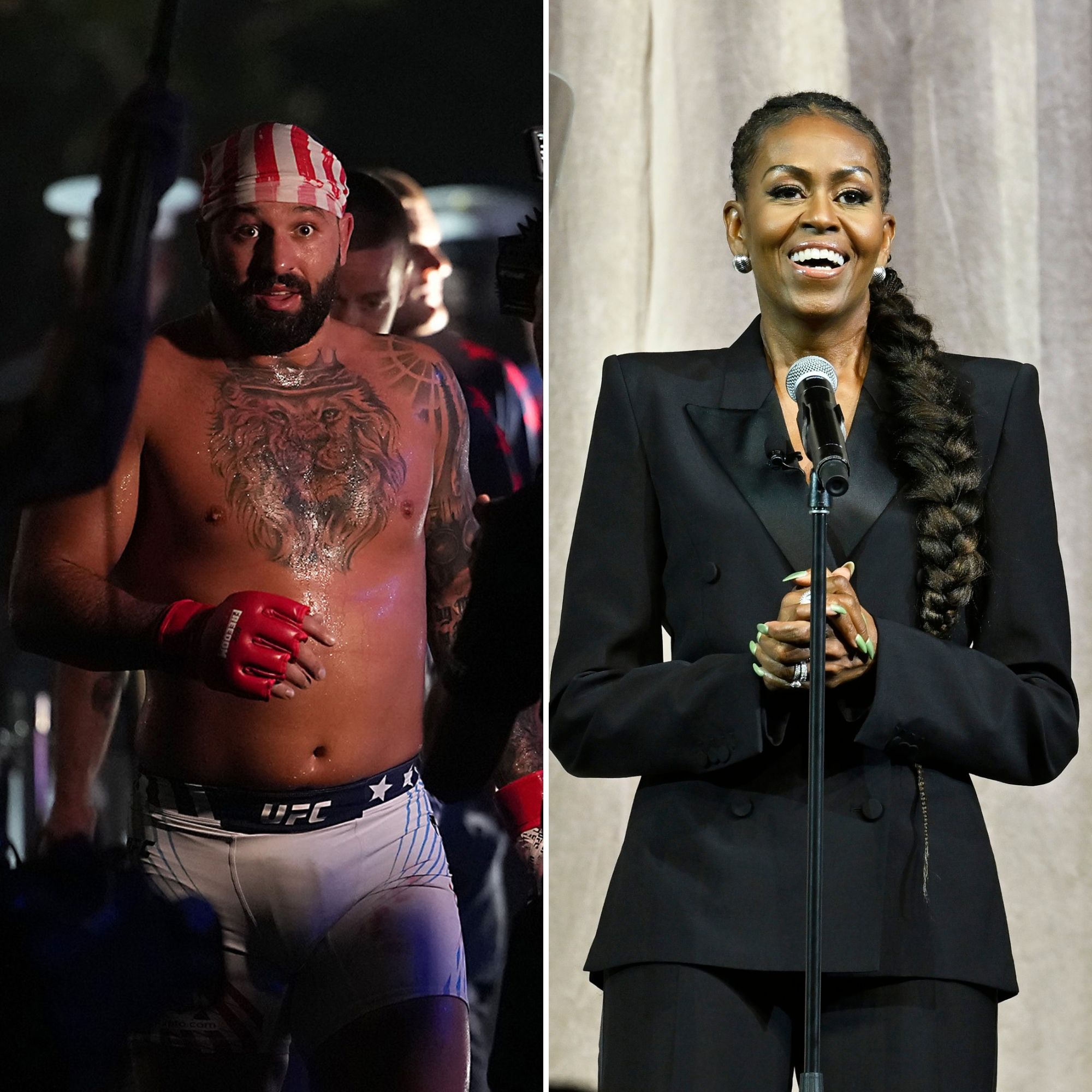 Stars React to UFC Fighter Josh Hokit Calling Michelle Obama A Man at UFC Freedom 250