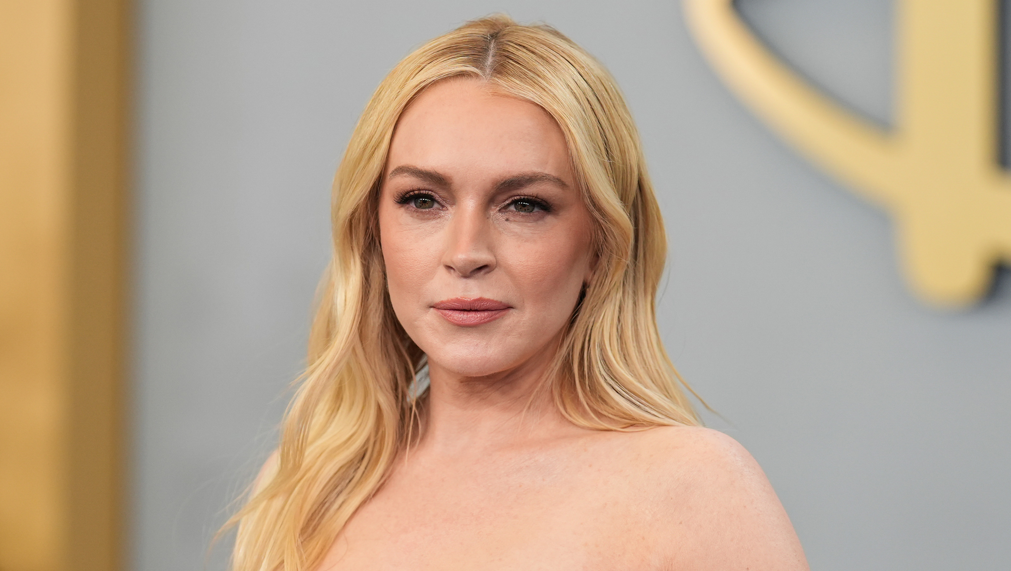 NEW YORK, NEW YORK - MAY 12: Lindsay Lohan attends the 2026 Disney Upfront at Jacob K. Javits Convention Center on May 12, 2026 in New York City. (Photo by John Nacion/FilmMagic)
