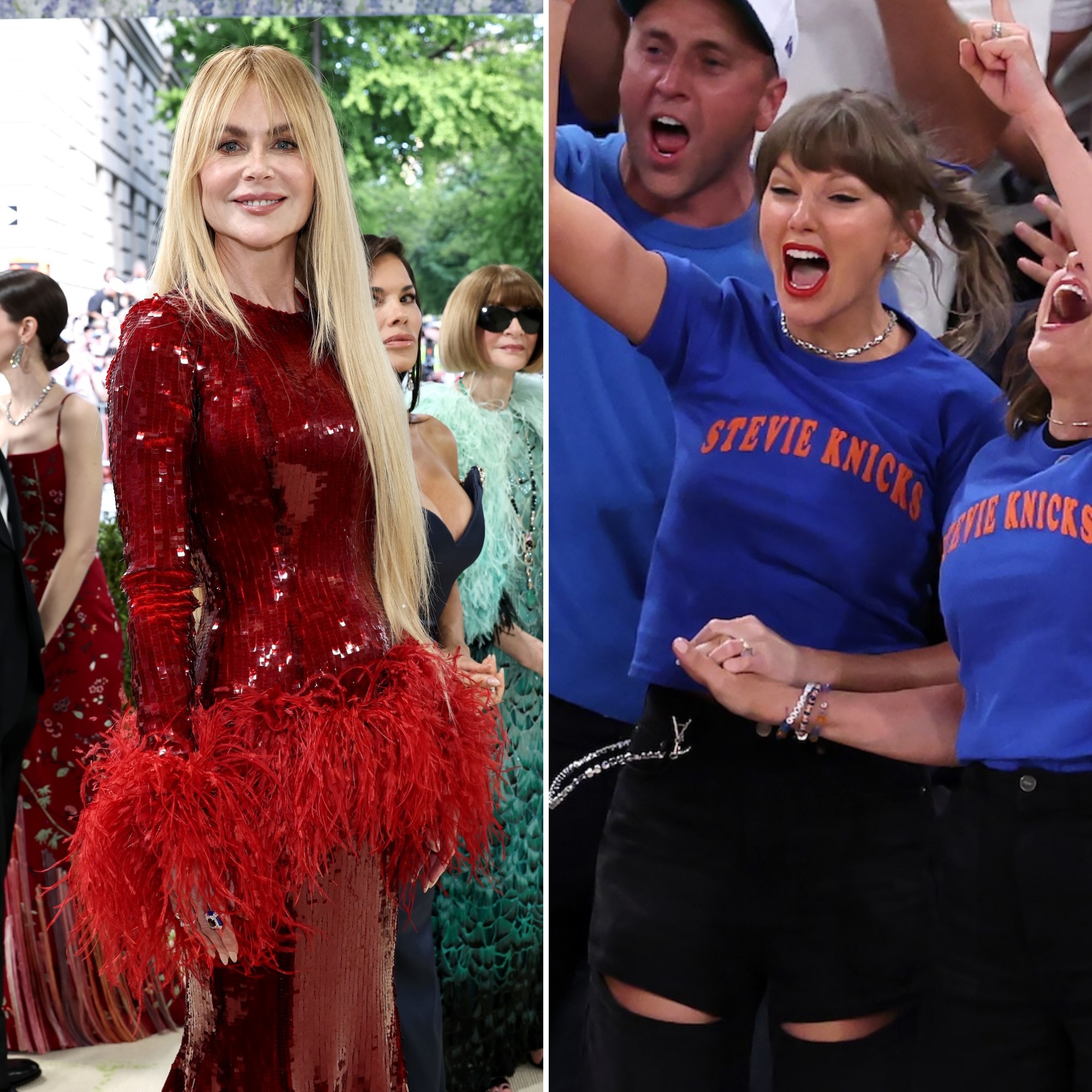 Nicole Kidman Gives Taylor Swift and HAIM Sisters Her Stamp of Approval at Knicks Game: ‘My Girls