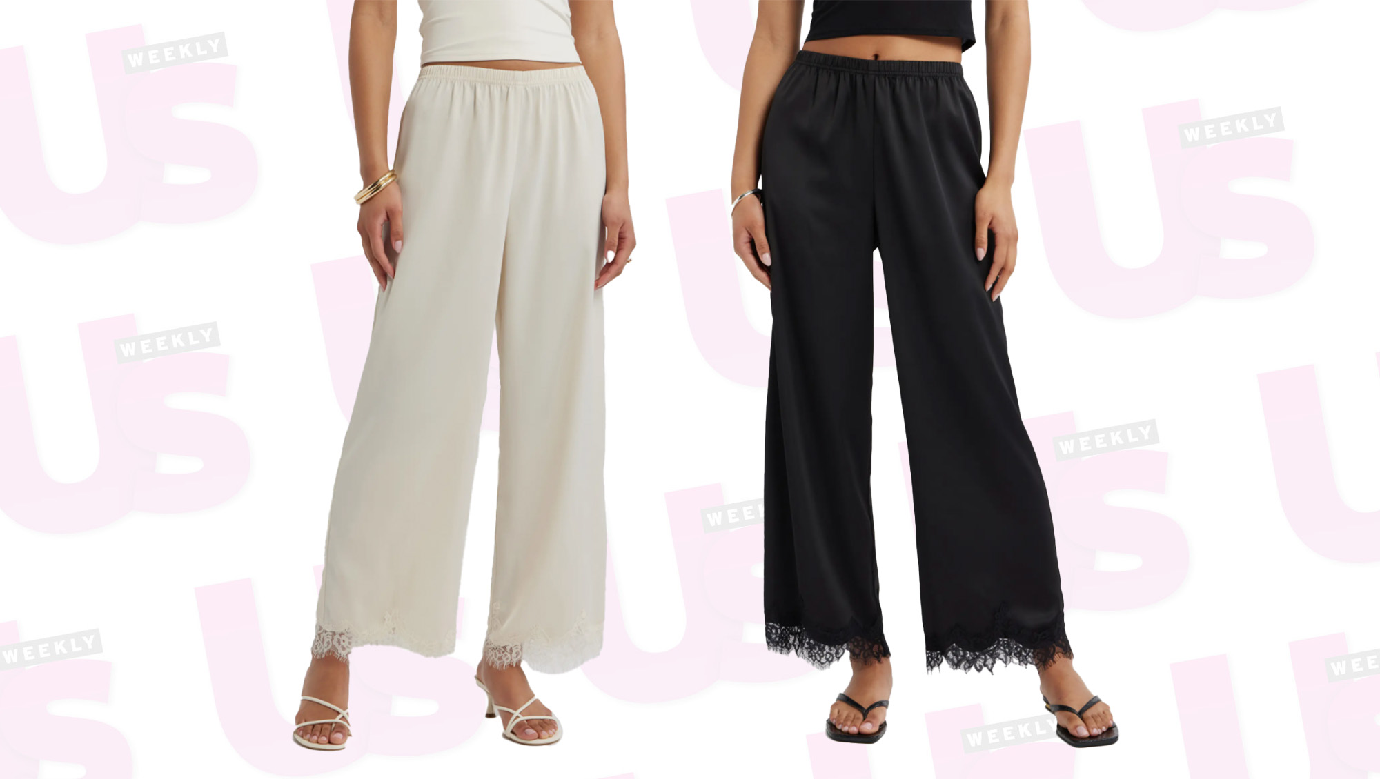billowy satin pants