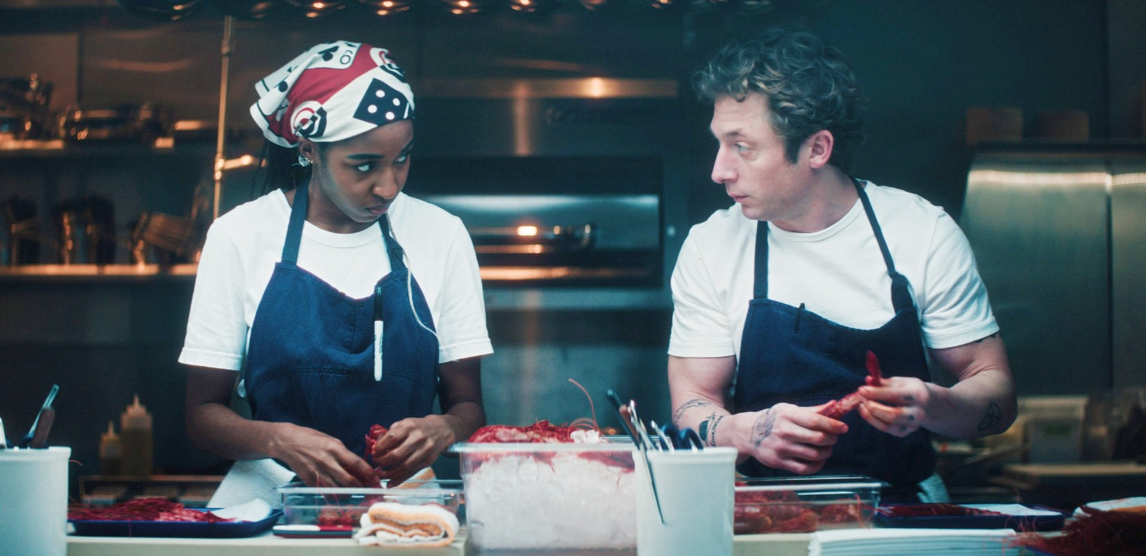Ayo Edebiri, Jeremy Allen White in The Bear season 5