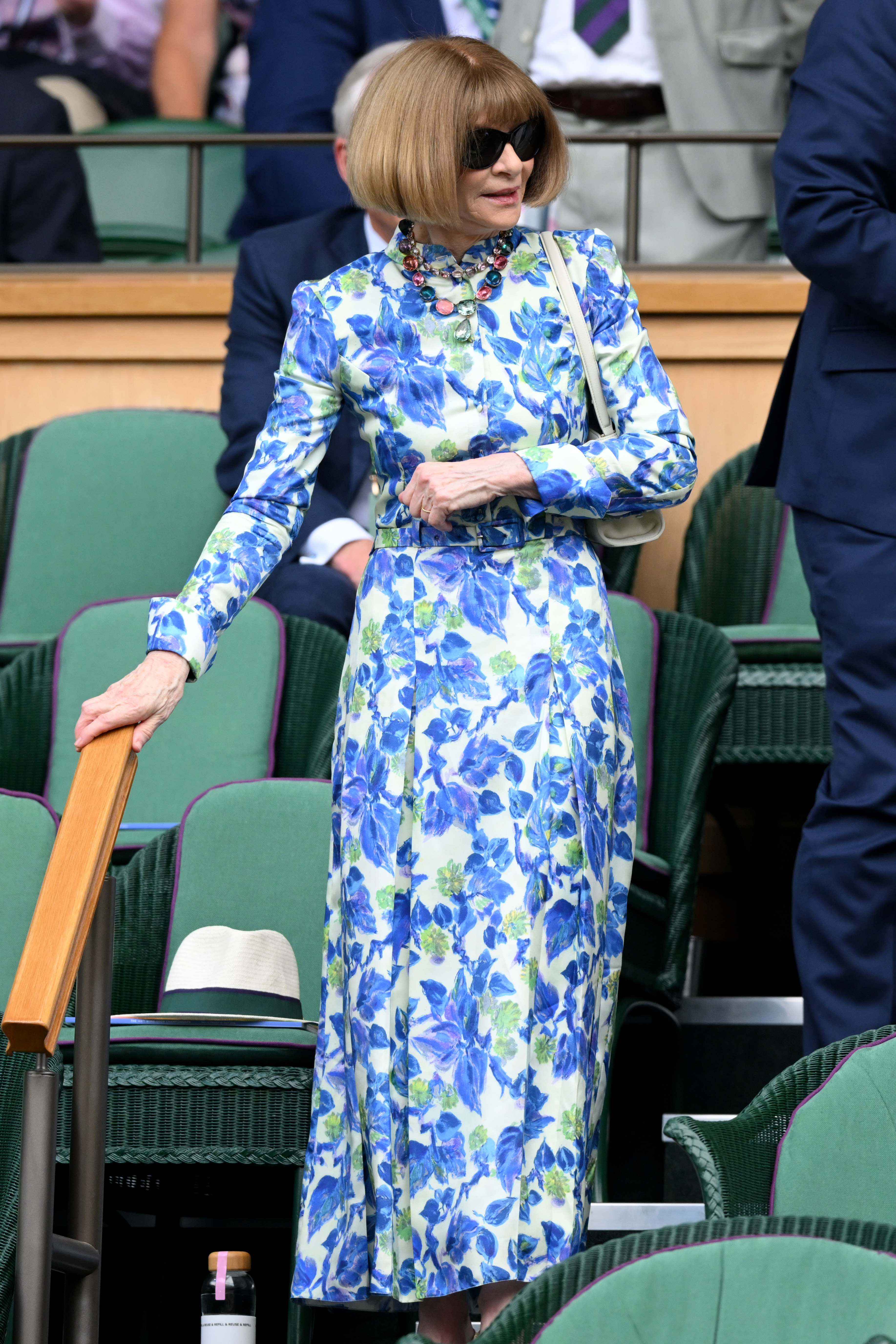 Anna Wintour during day twelve of the 2026 Wimbledon Tennis Championships at All England Lawn Tennis and Croquet Club on July 10, 2026 in London, England.
