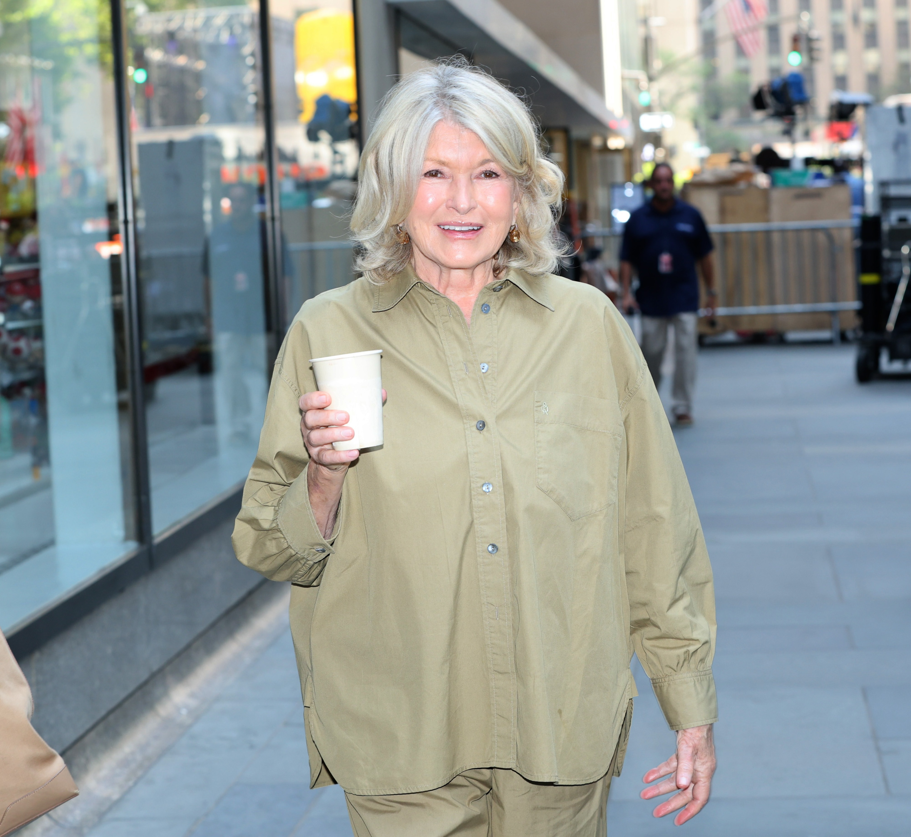 Martha Stewart is seen at the "Today" show on July 15, 2026 in New York City.