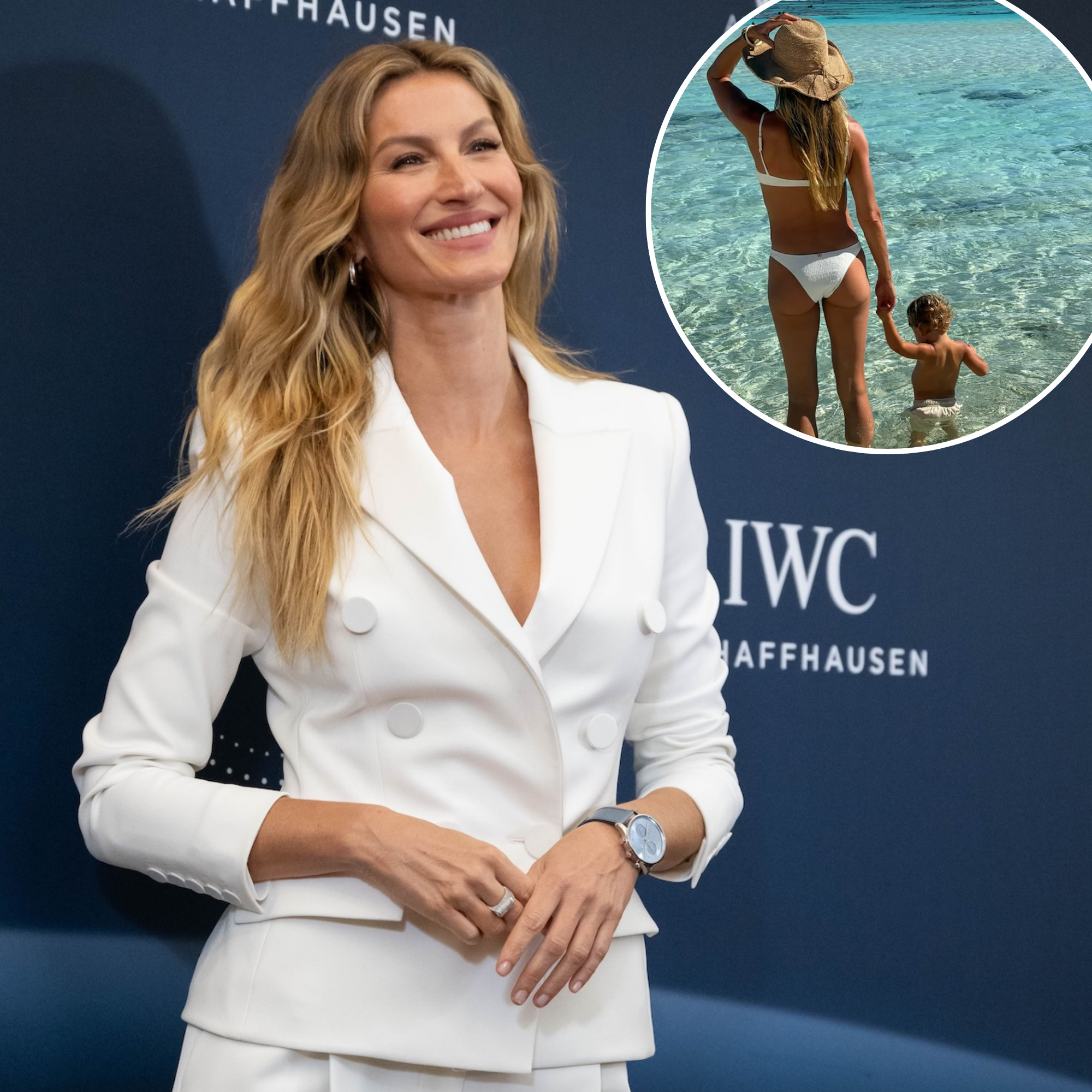 Gisele Bundchen Rocks All-White Bikini In New Beach Pic With Young Son With Husband Joaquim Valente