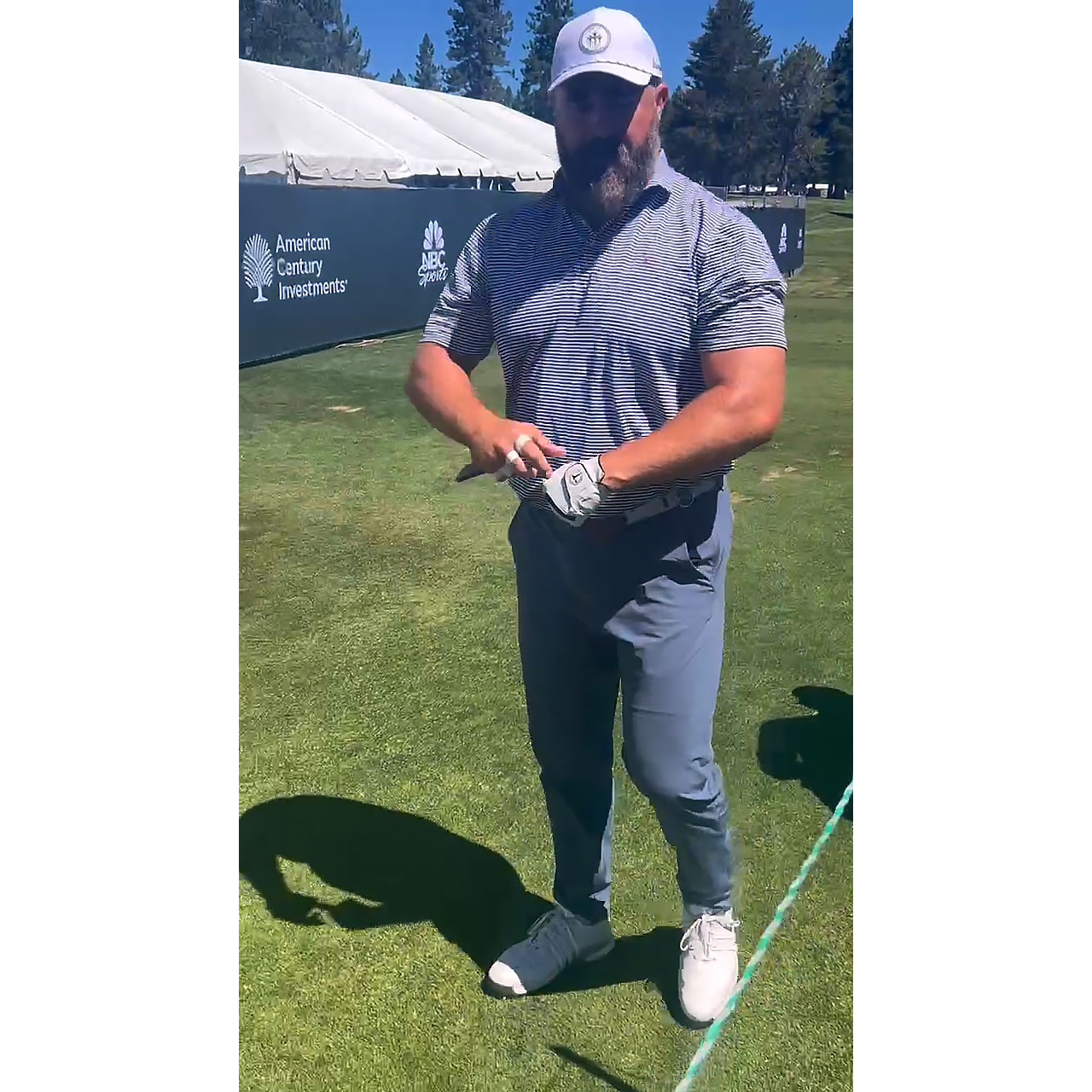 Jason Kelce Tees Off