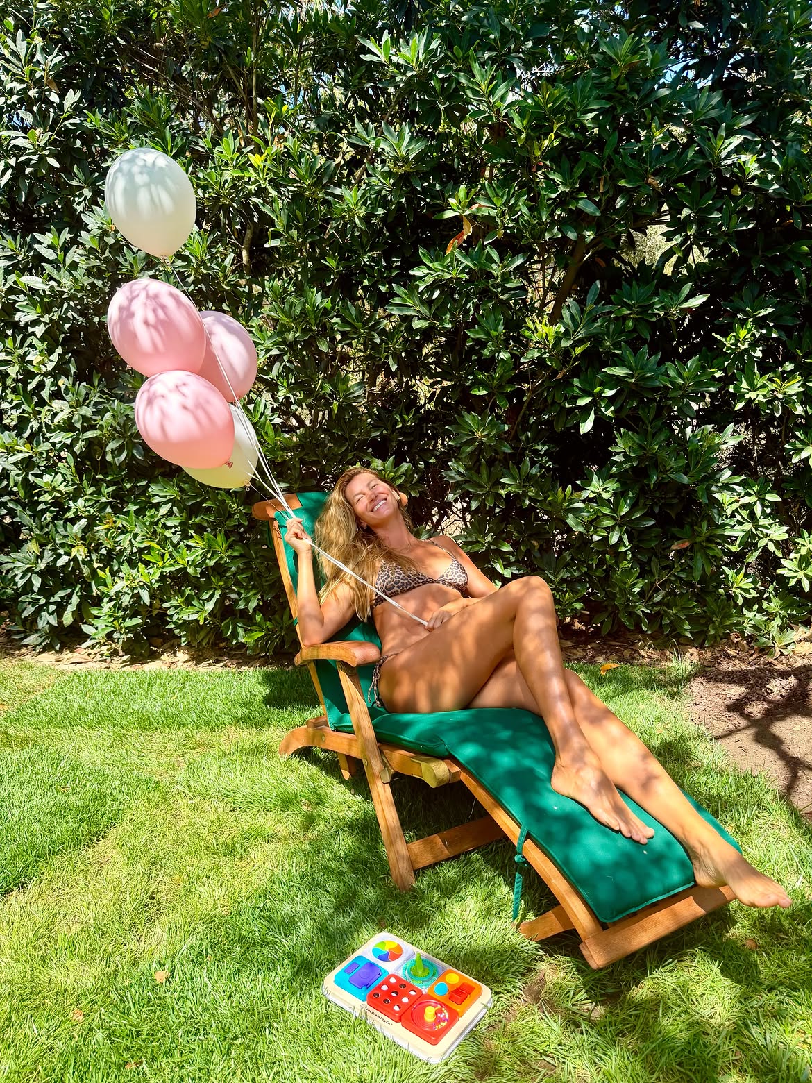Gisele Bundchen Turns 46 in a Racy Leopard-Print Bikini