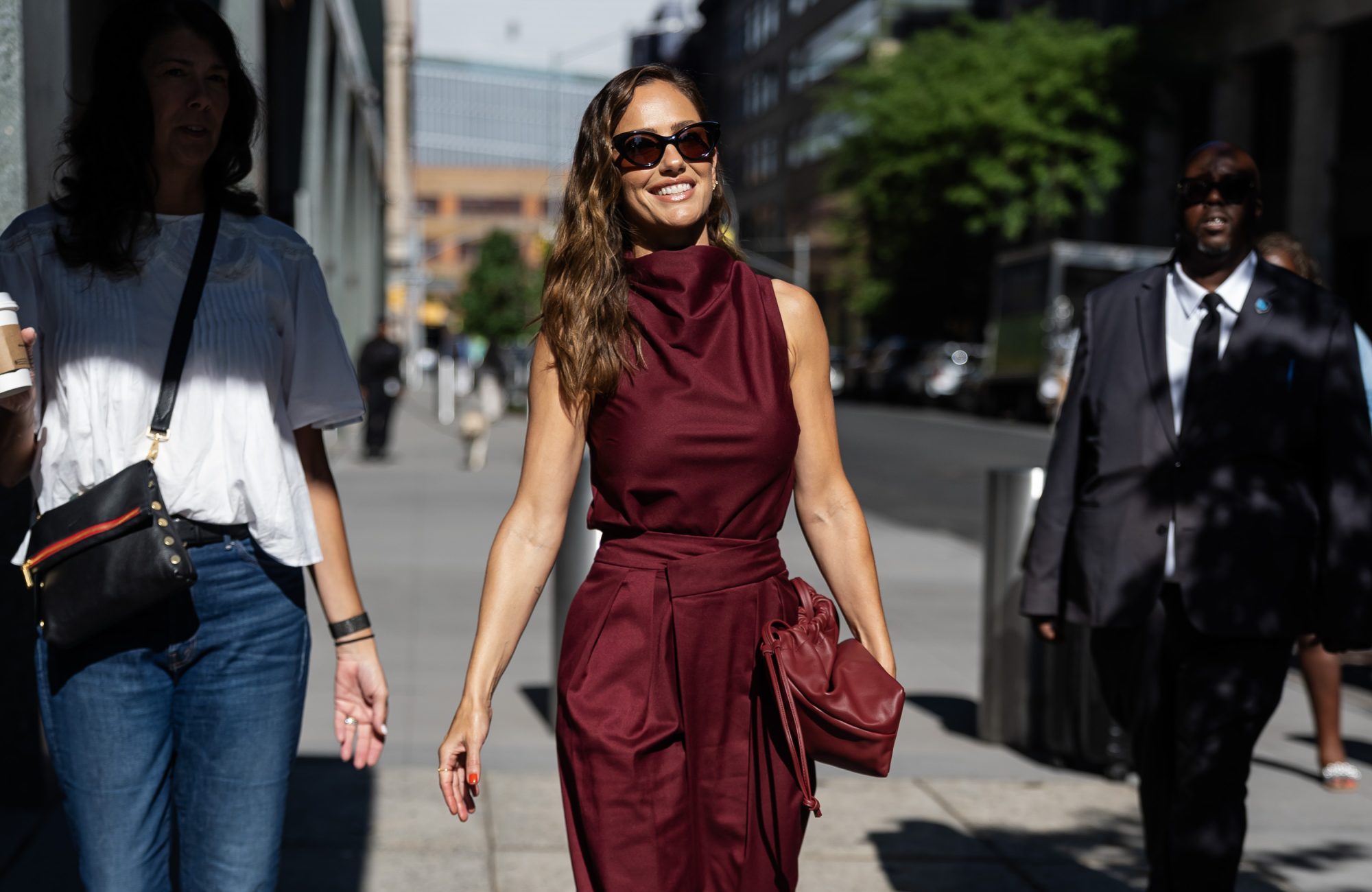 NEW YORK, NEW YORK - JULY 20: Minka Kelly is seen in Hudson Square on July 20, 2026 in New York City. (Photo by TheStewartofNY/GC Images)