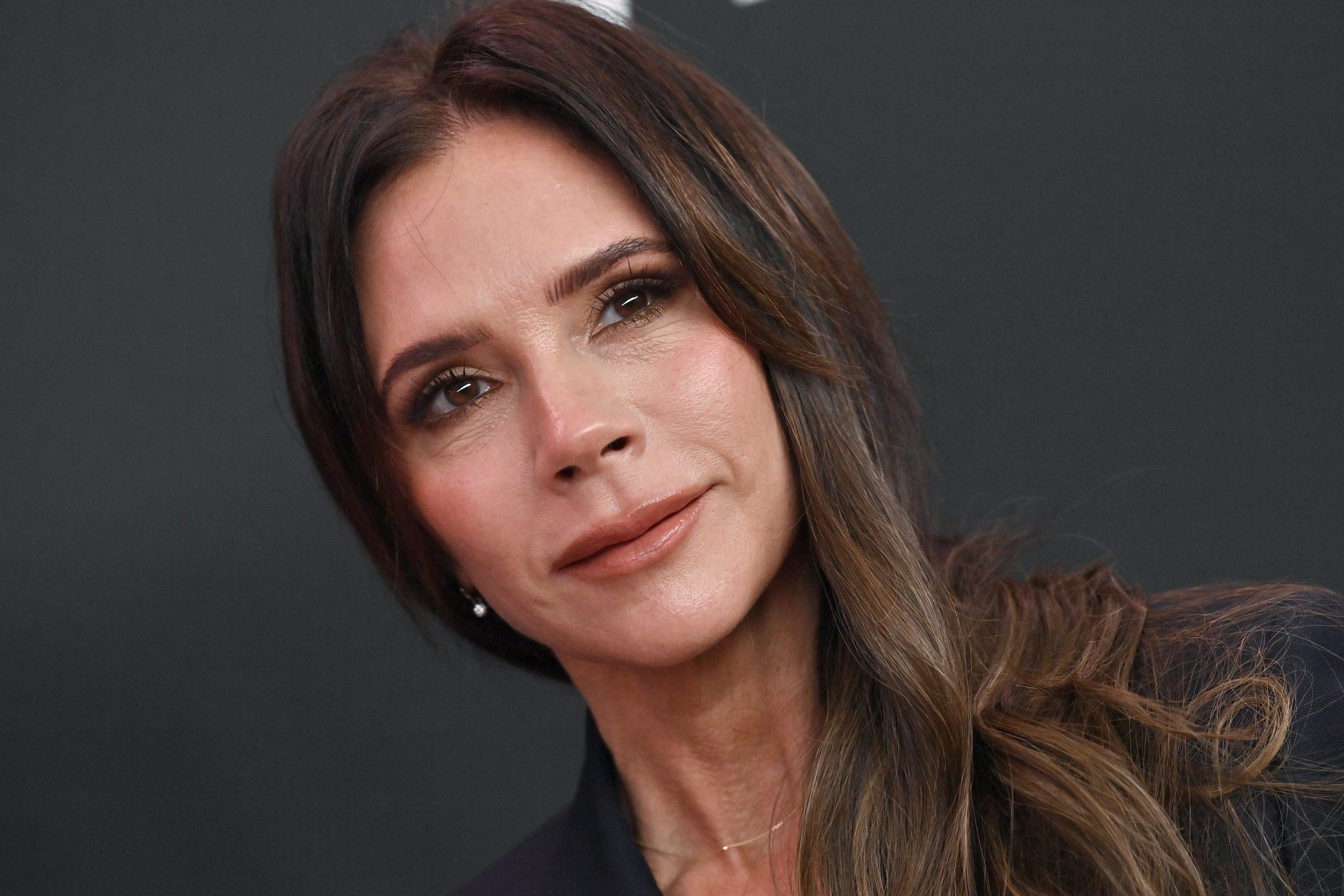 Victoria Beckham attends the Premiere of "Lola" at Regency Bruin Theatre on February 03, 2024 in Los Angeles, California.