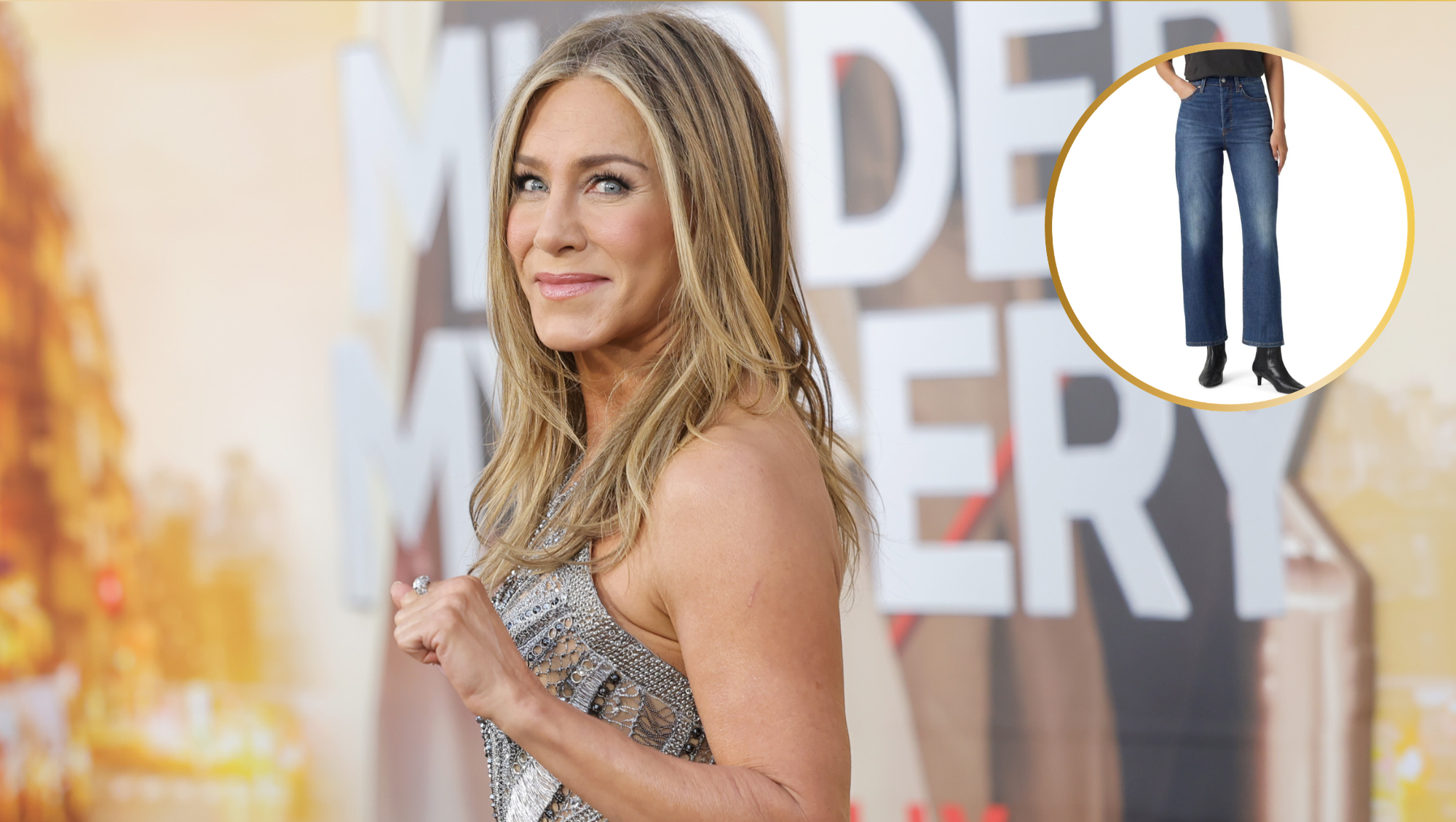 Jennifer Aniston attends the Los Angeles Premiere Of Netflix's "Murder Mystery 2" at Regency Village Theatre on March 28, 2023 in Los Angeles, California.