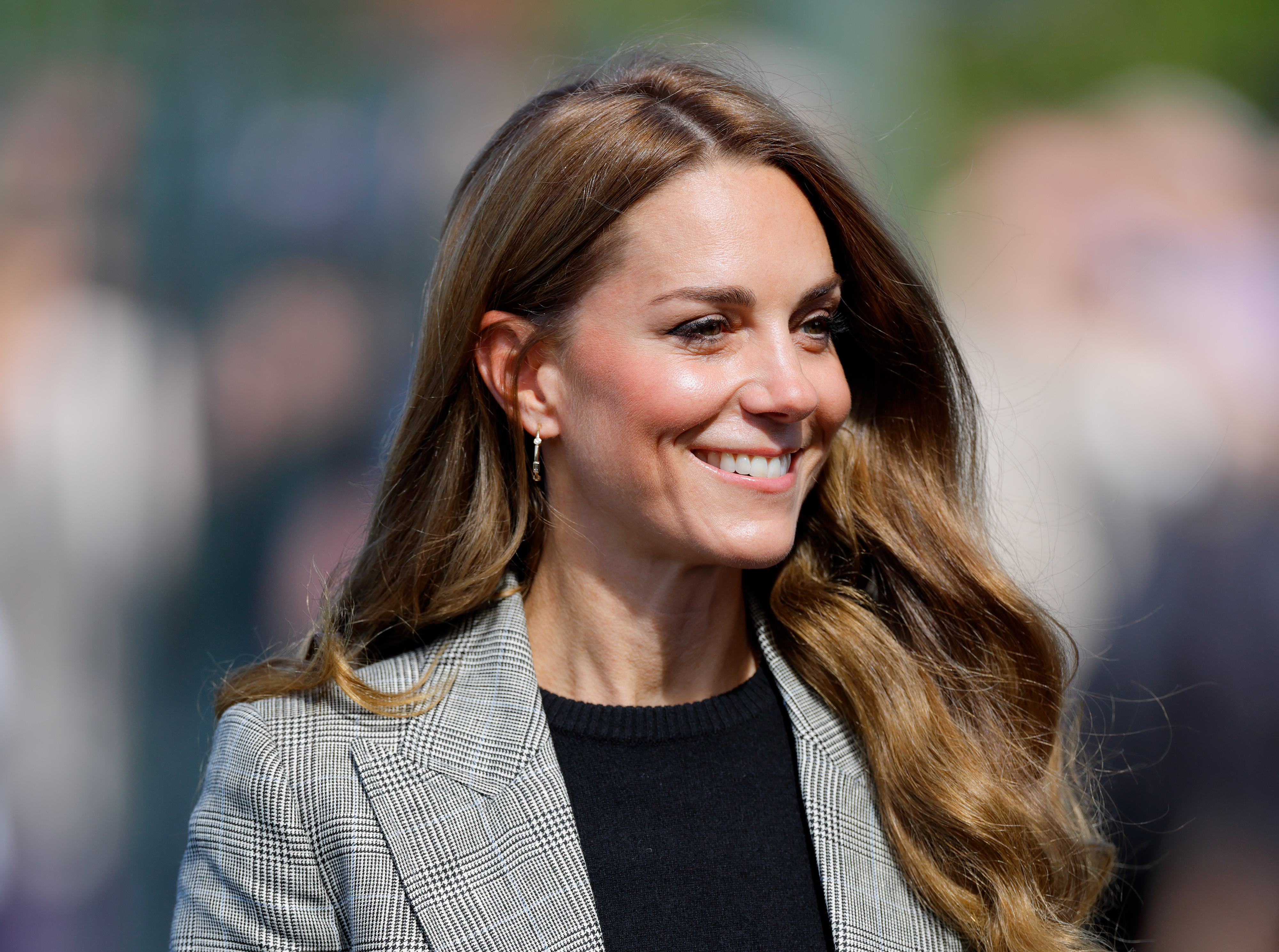 Catherine, Princess of Wales arrives for a visit to Sudbury Silk Mills on September 11, 2025 in Sudbury, England. The Princess of Wales is visiting mills in Sudbury and Cuxton today as she celebrates British creativity and craftsmanship.