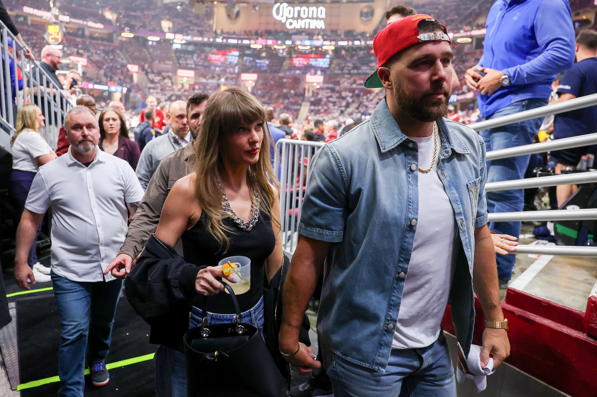 Taylor Swift and Travis Kelce Enjoy Date Night at the Chiefs Player's Kansas City Restaurant