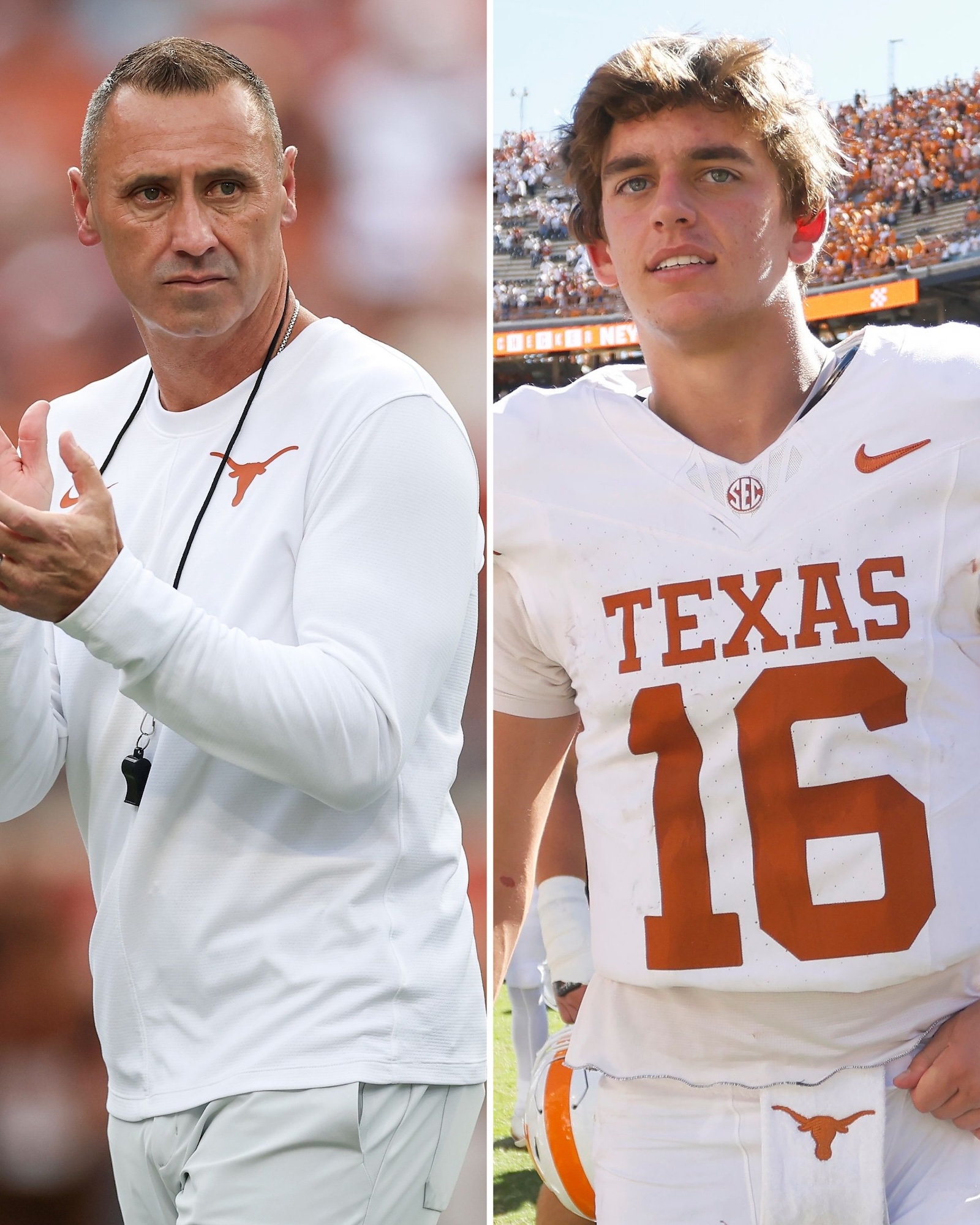 Texas Steve Sarkisian Defends Arch Manning Amid Criticism