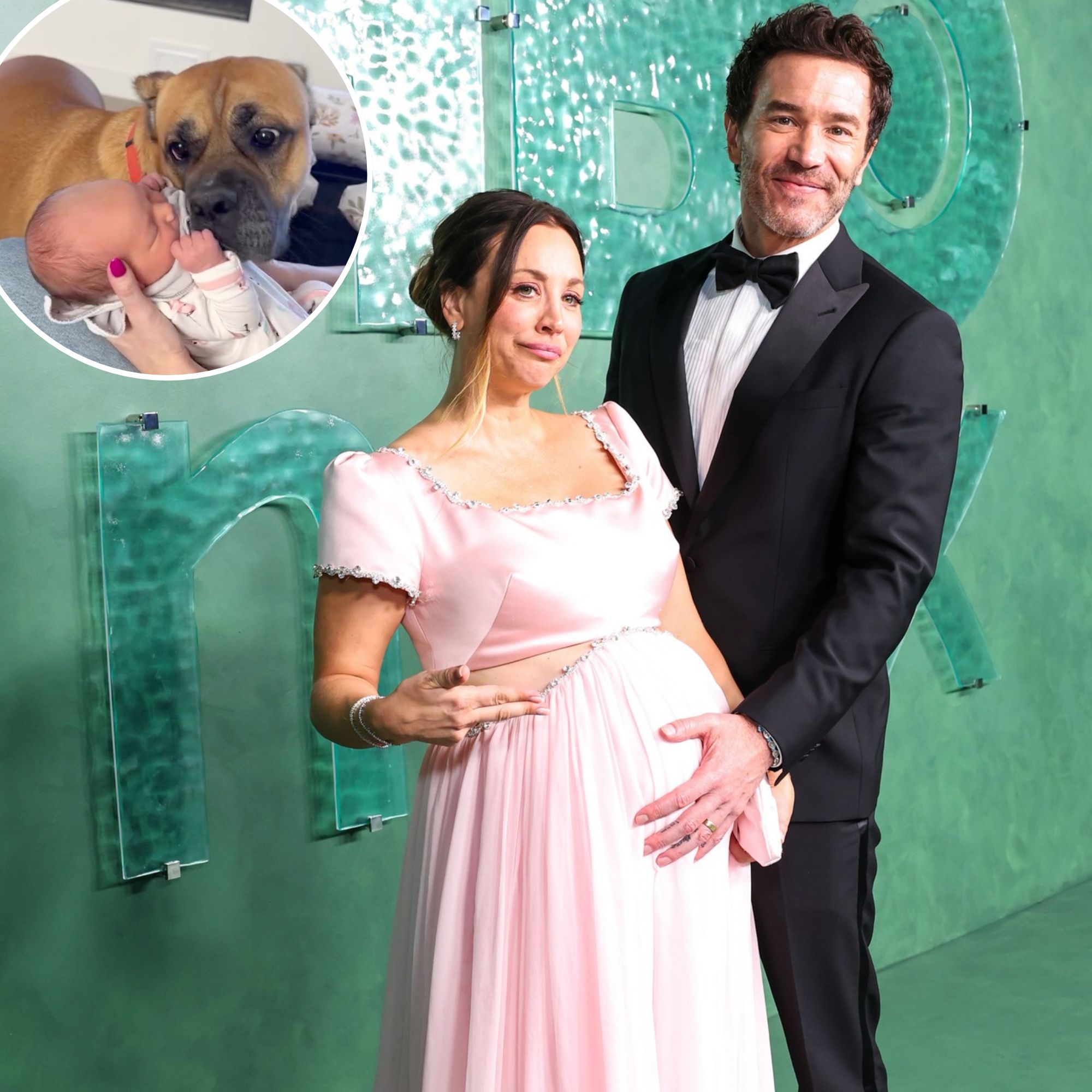 kaley-cuoco-baby-dog