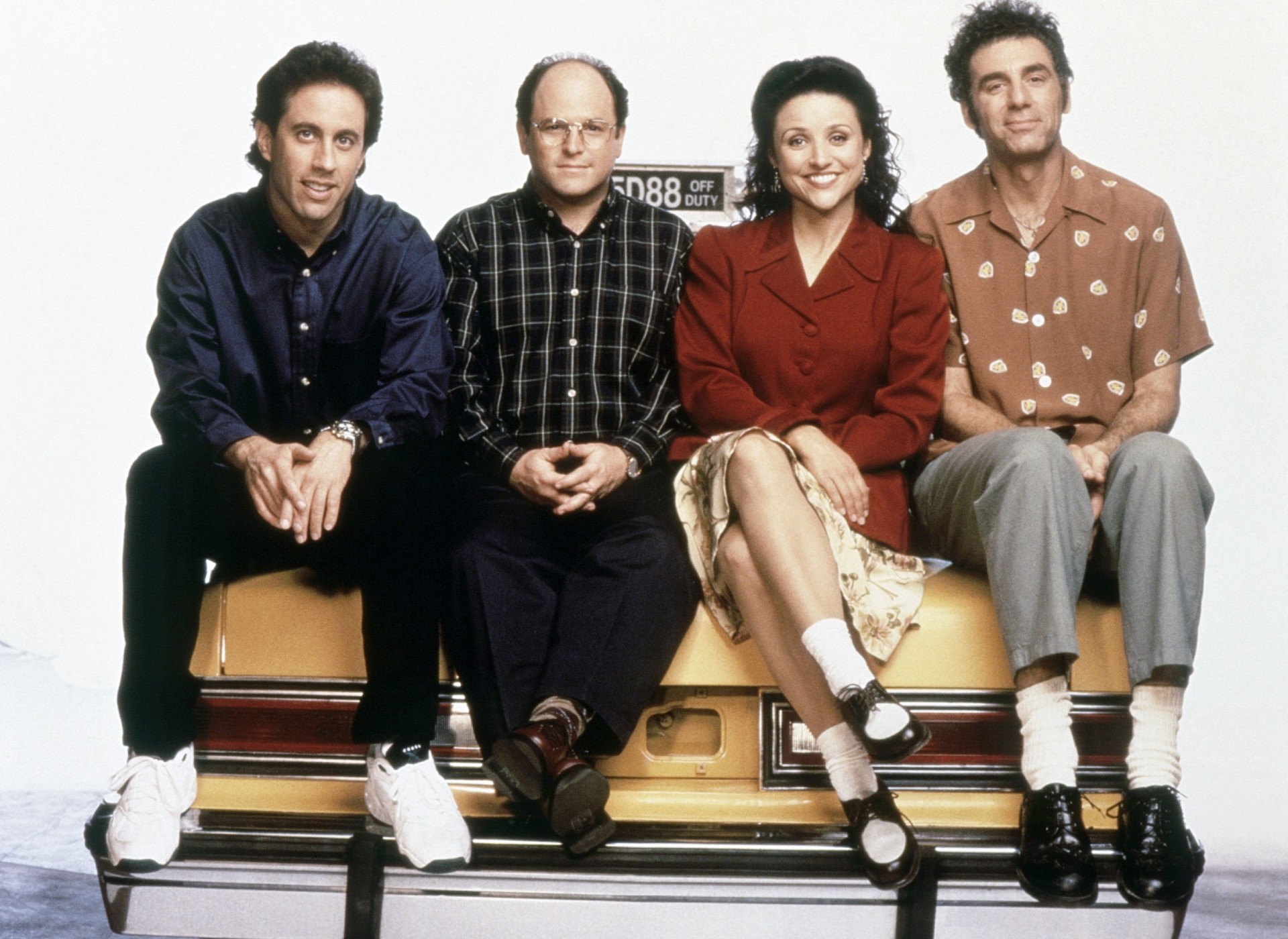 Jerry Seinfeld, Jason Alexander, Julia Louis-Dreyfus, Michael Richards in Seinfeld